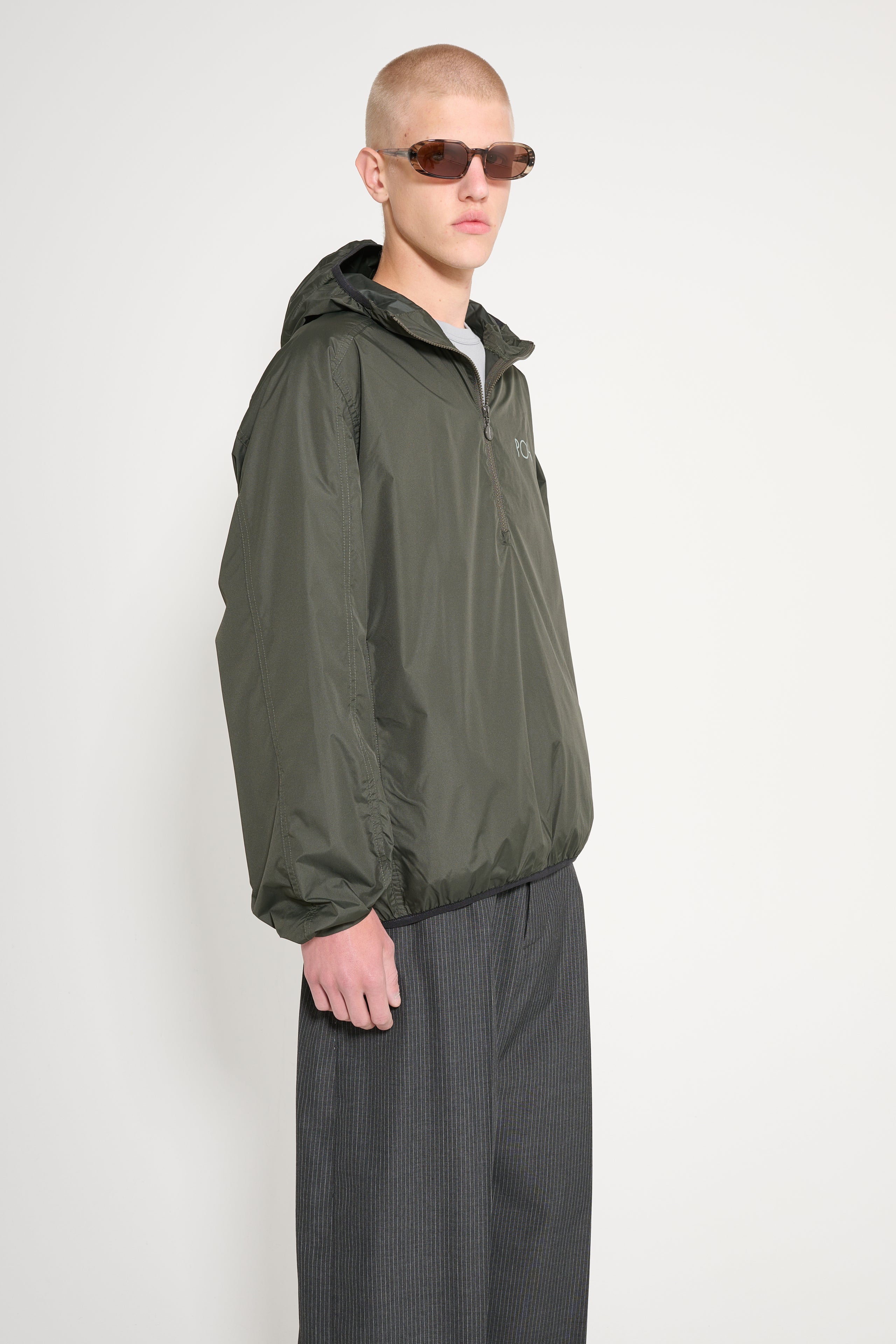 Polar Skate Co. Packable Anorak Jacket Dirty Black