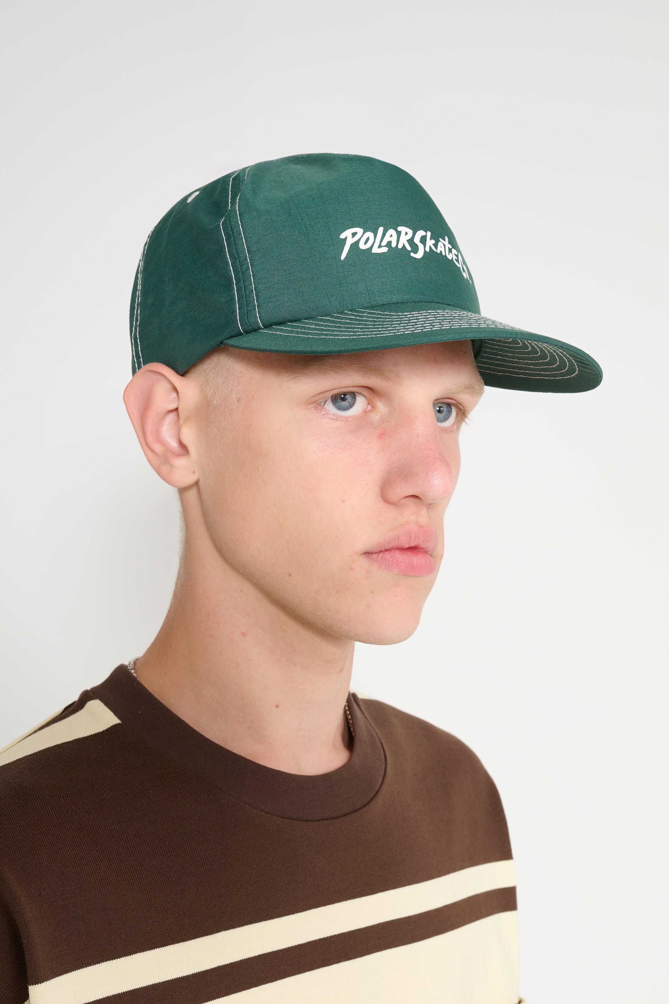 Polar Skate Co. Surf Logo Earl Cap Dark Green