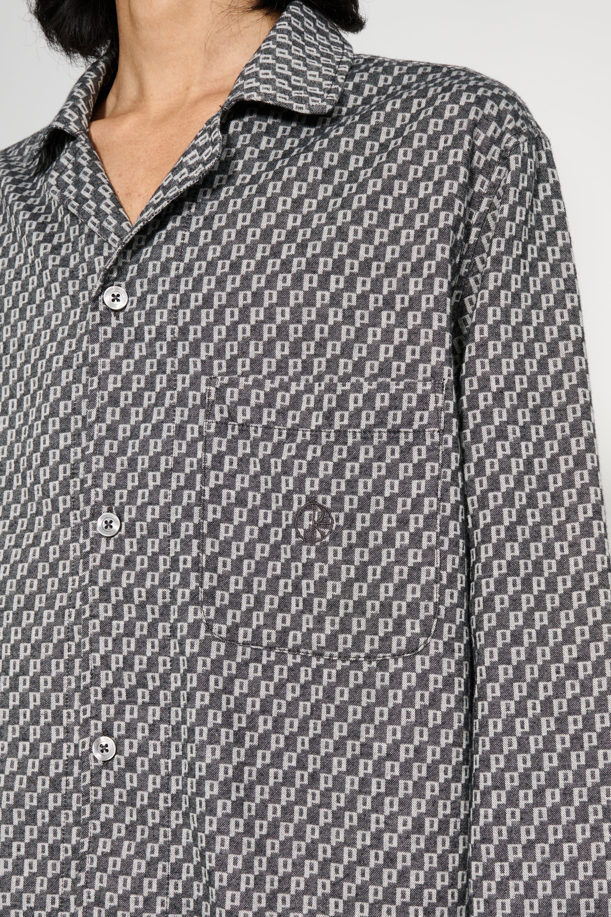 Polar Skate Co. Pyjama LS Shirt P Pattern Black / White