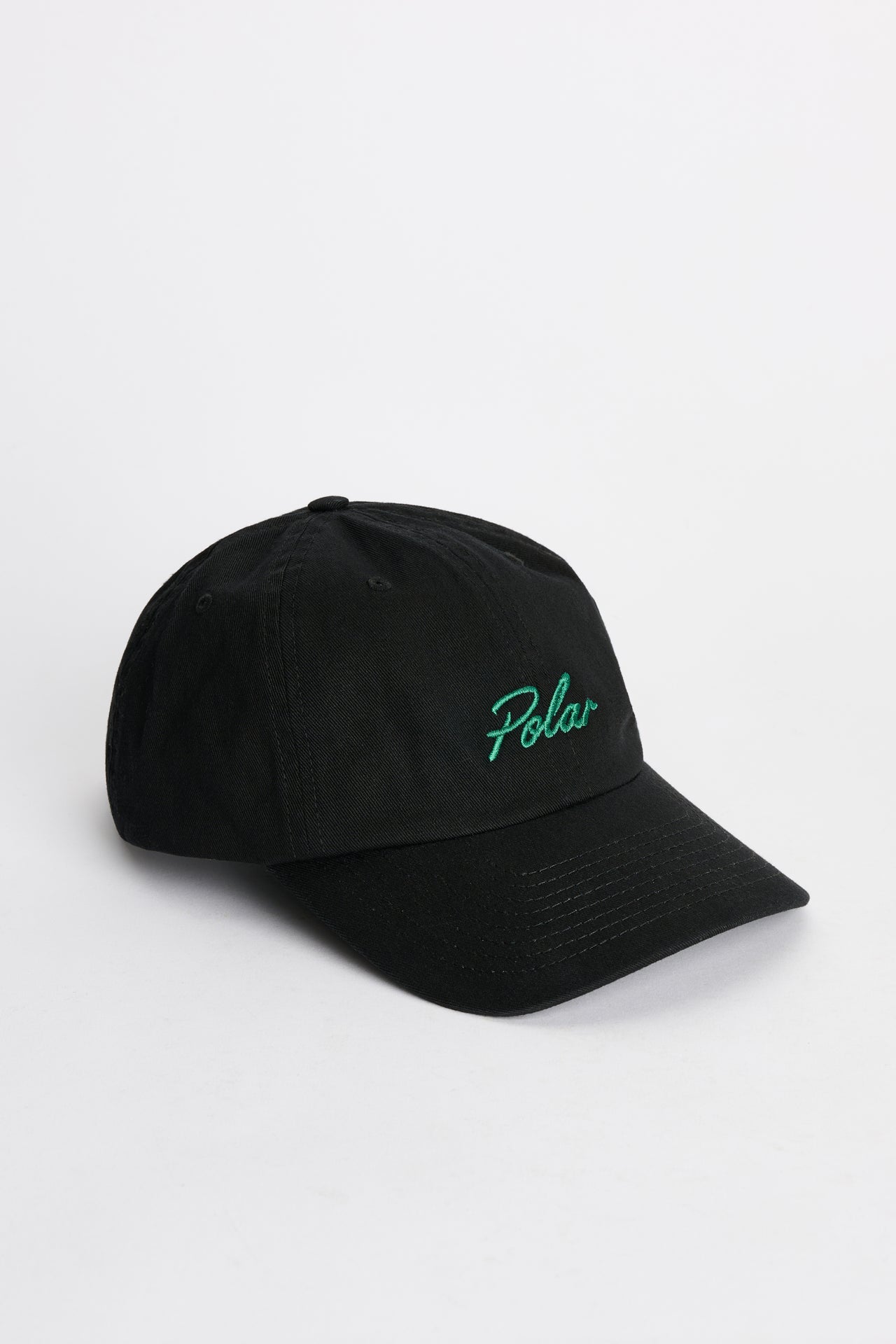 Polar Skate Co. Sai Cap Varsity Logo Black / Emerald