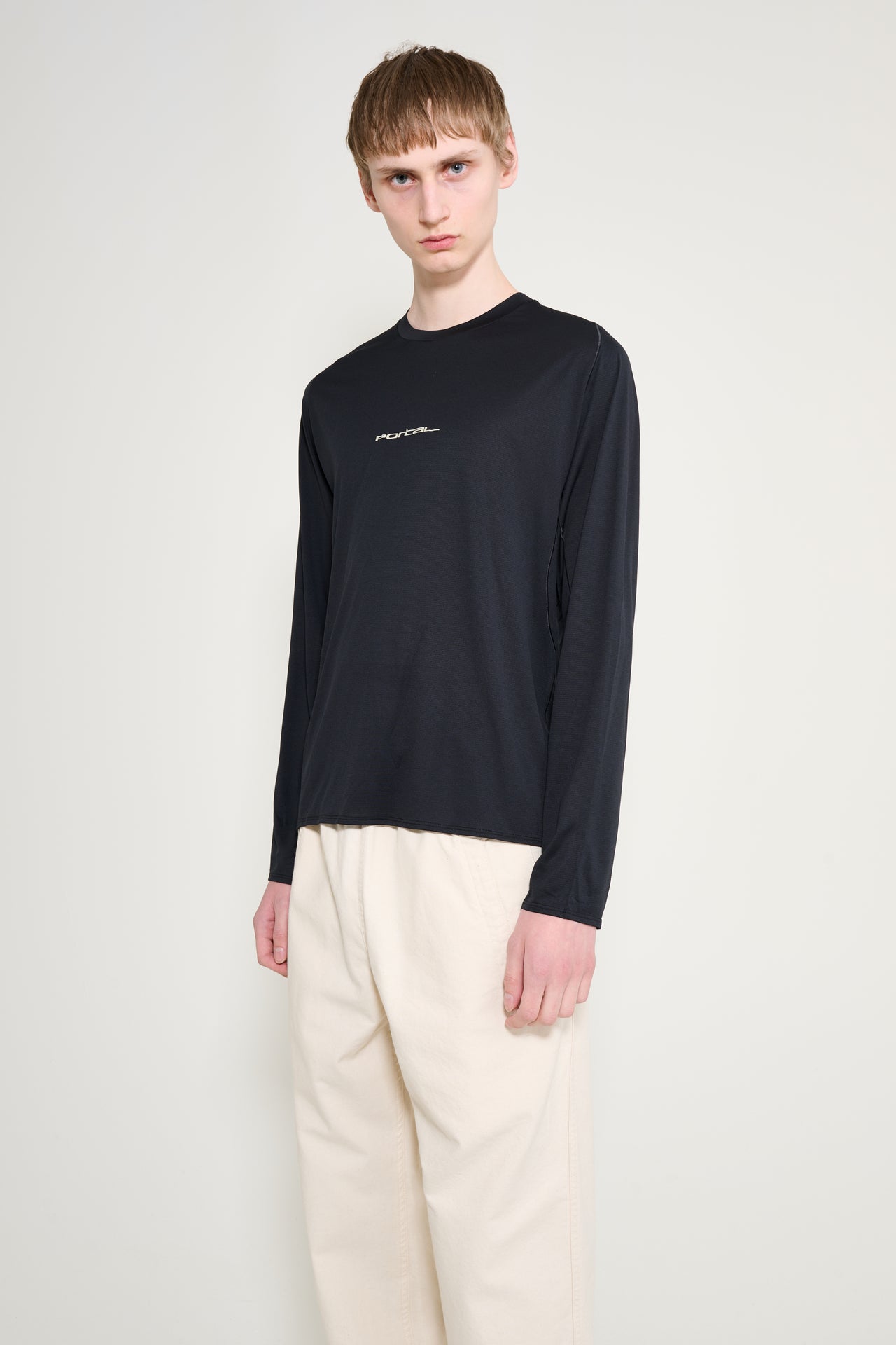 Portal Lateral Peak LS T-shirt Black Beauty