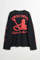 Public Possession Disco Devil Longsleeve Black Vintage Wash