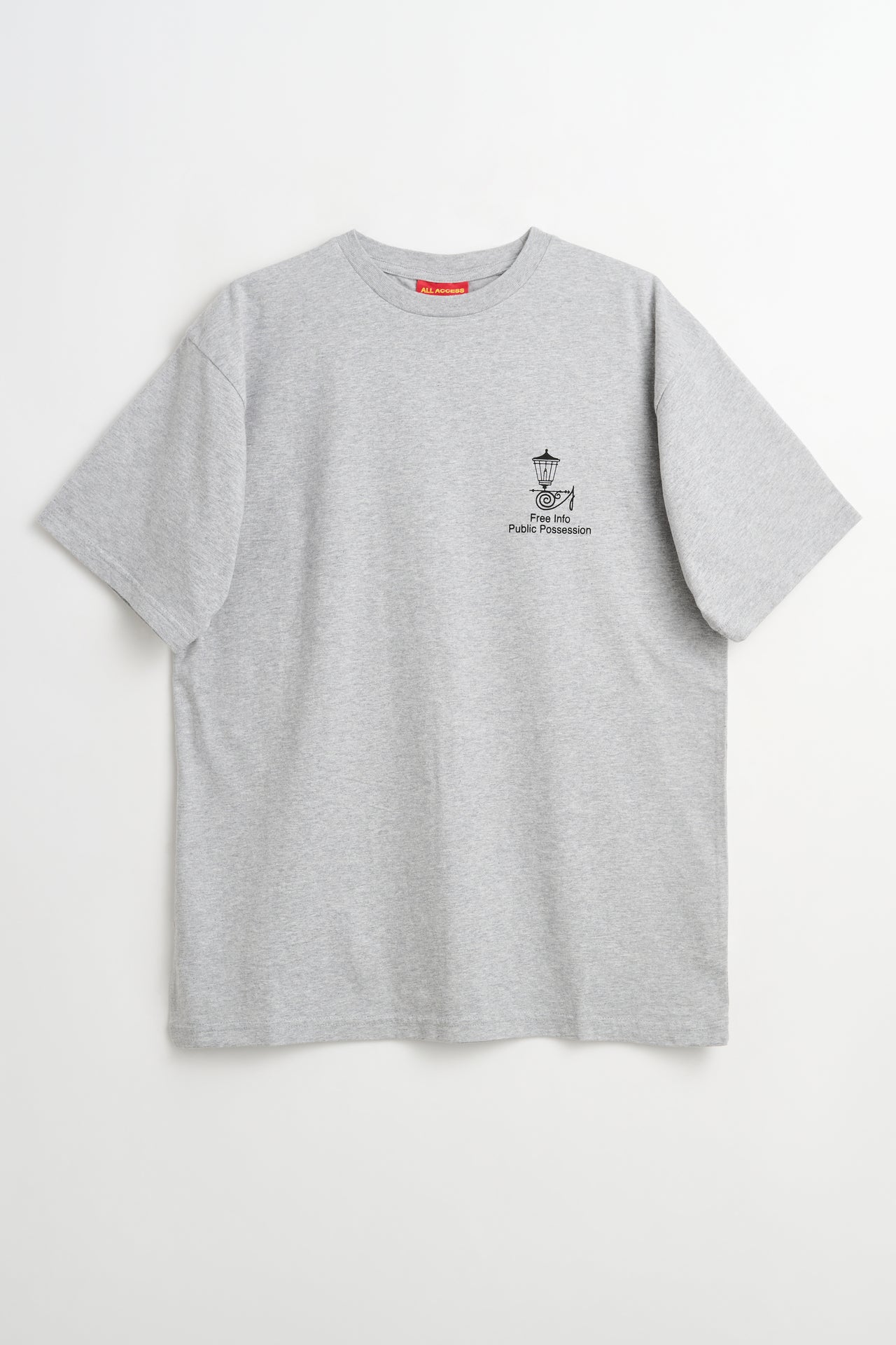 Public Possession Free Info T-shirt Heather Grey