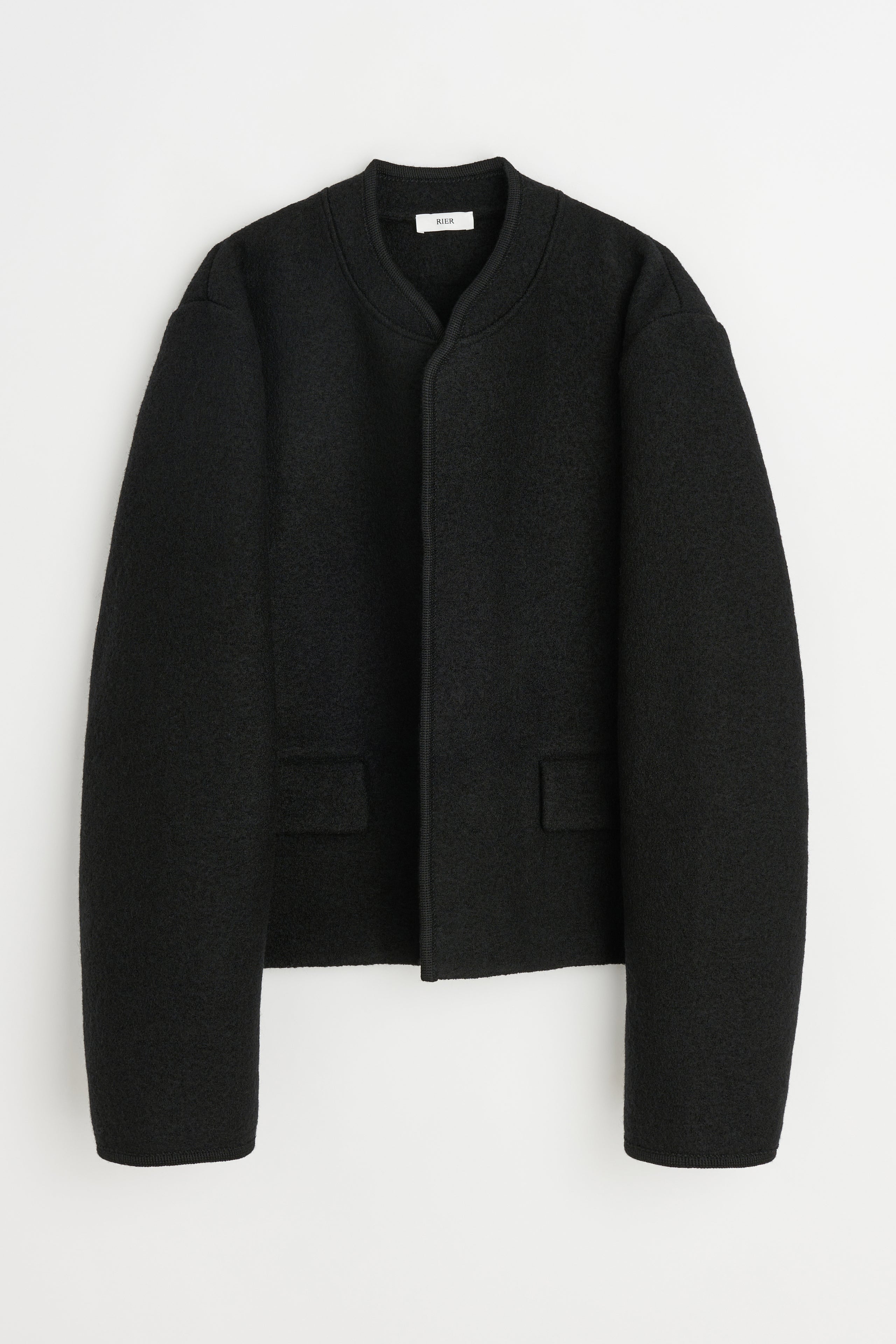 RIER Walker Jacket City Crop Black Felted