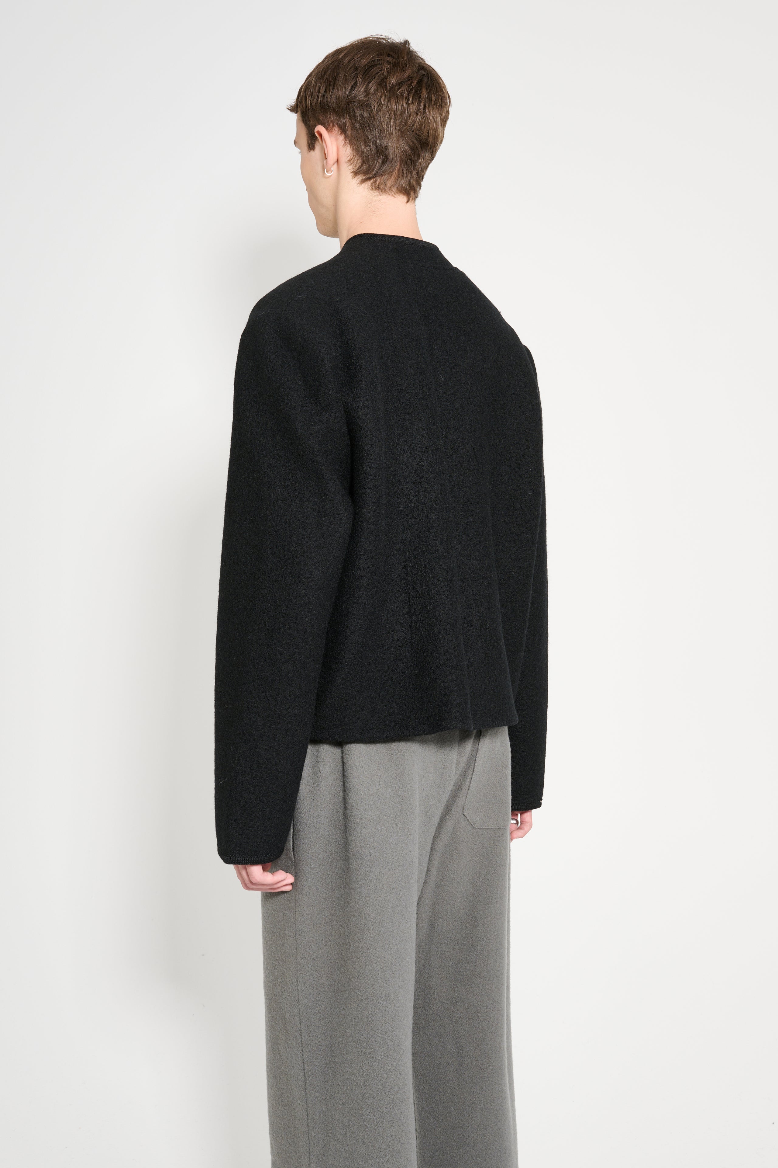 RIER Walker Jacket City Crop Black Felted