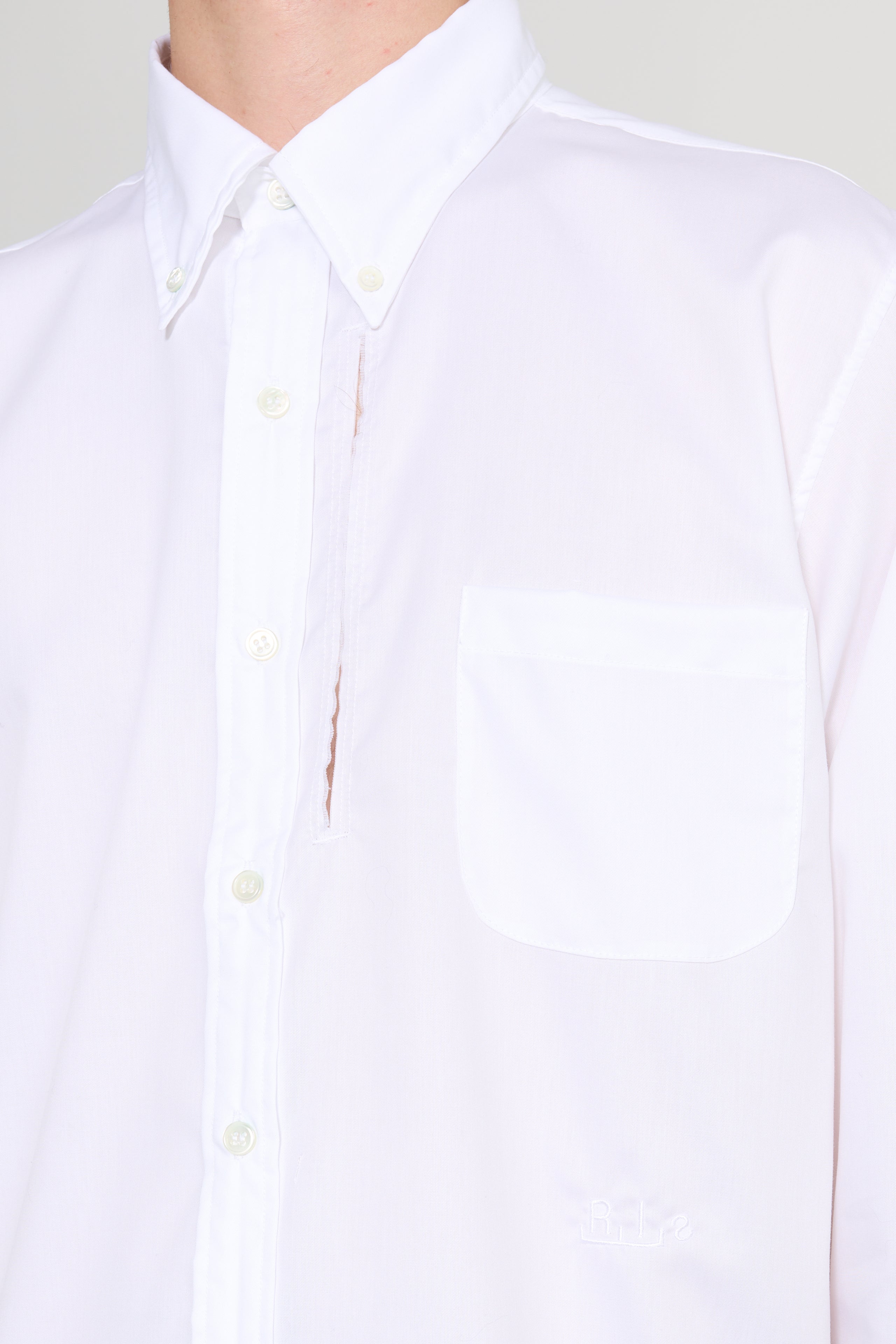 Random Identities Cut-Out Shirt White