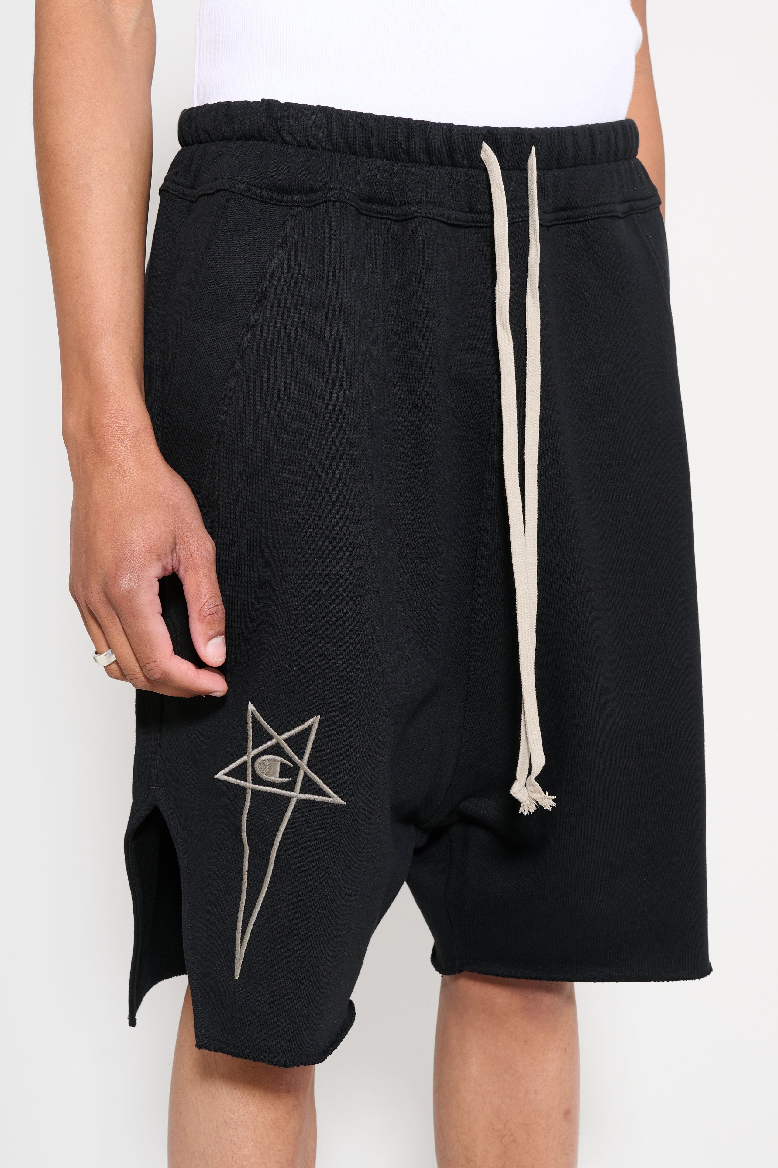 Rick Owens x Champion Beveled Pods Shorts Black