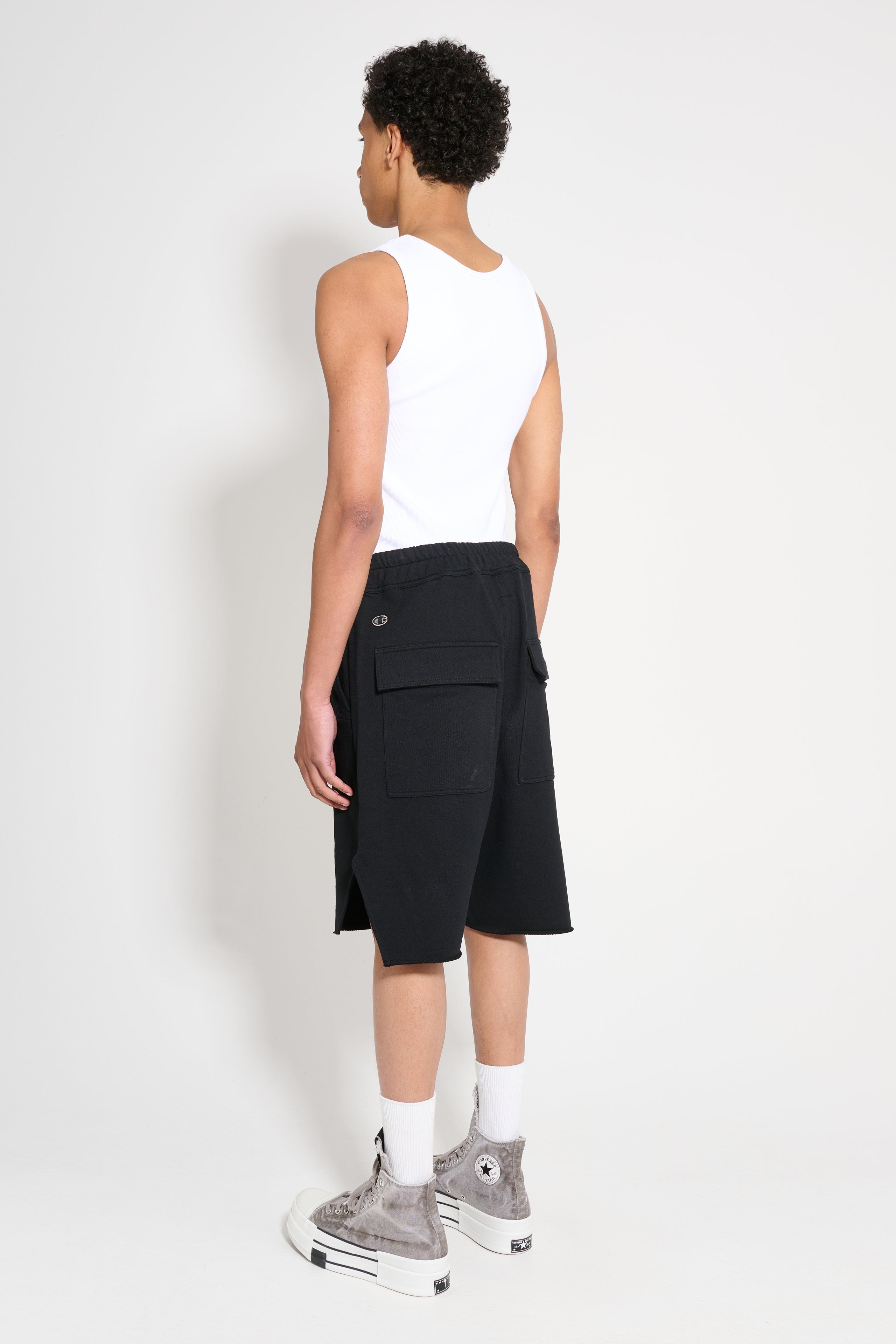 Rick Owens x Champion Beveled Pods Shorts Black