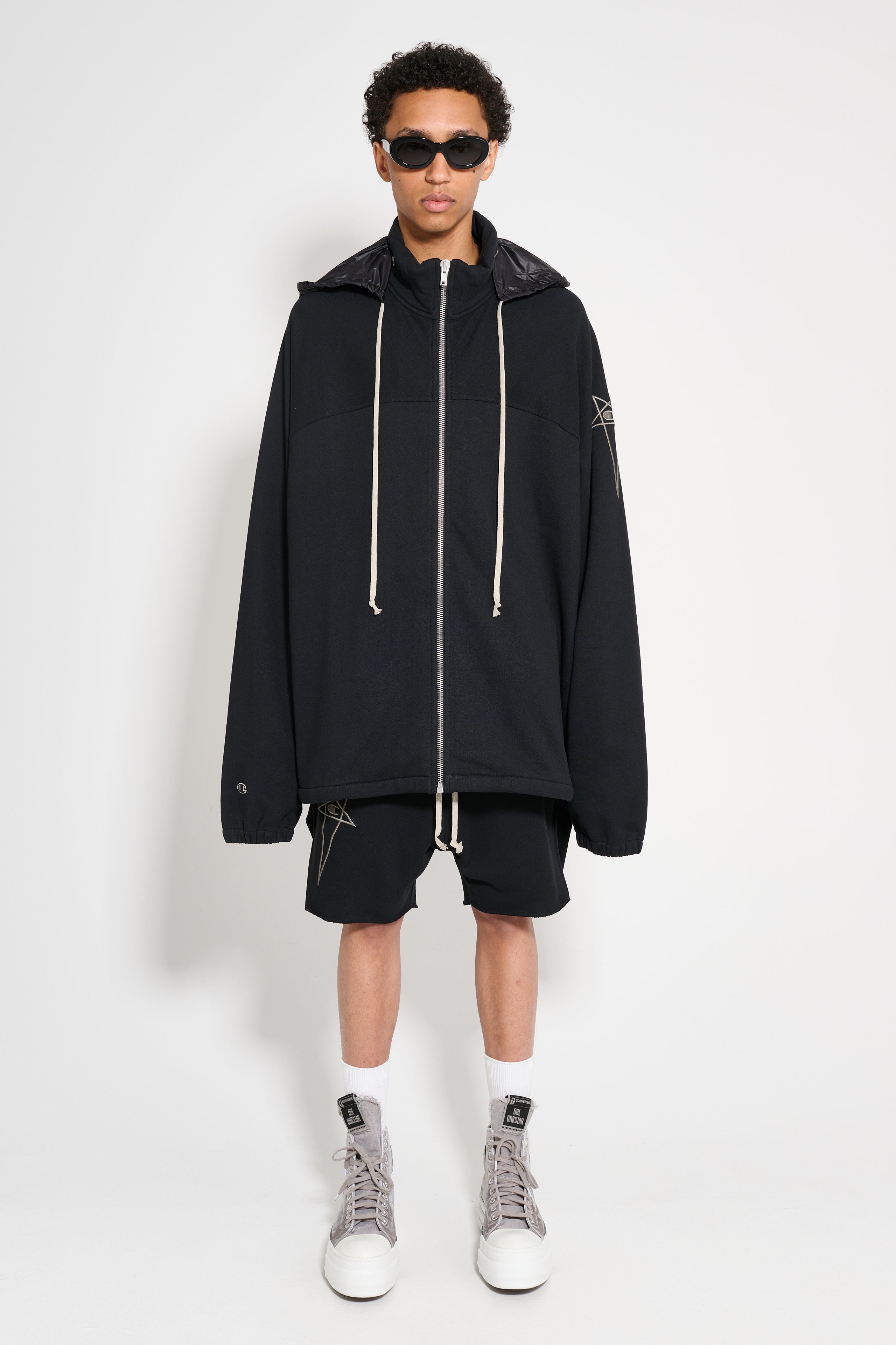 Rick Owens x Champion Jumbo Windbreaker Black