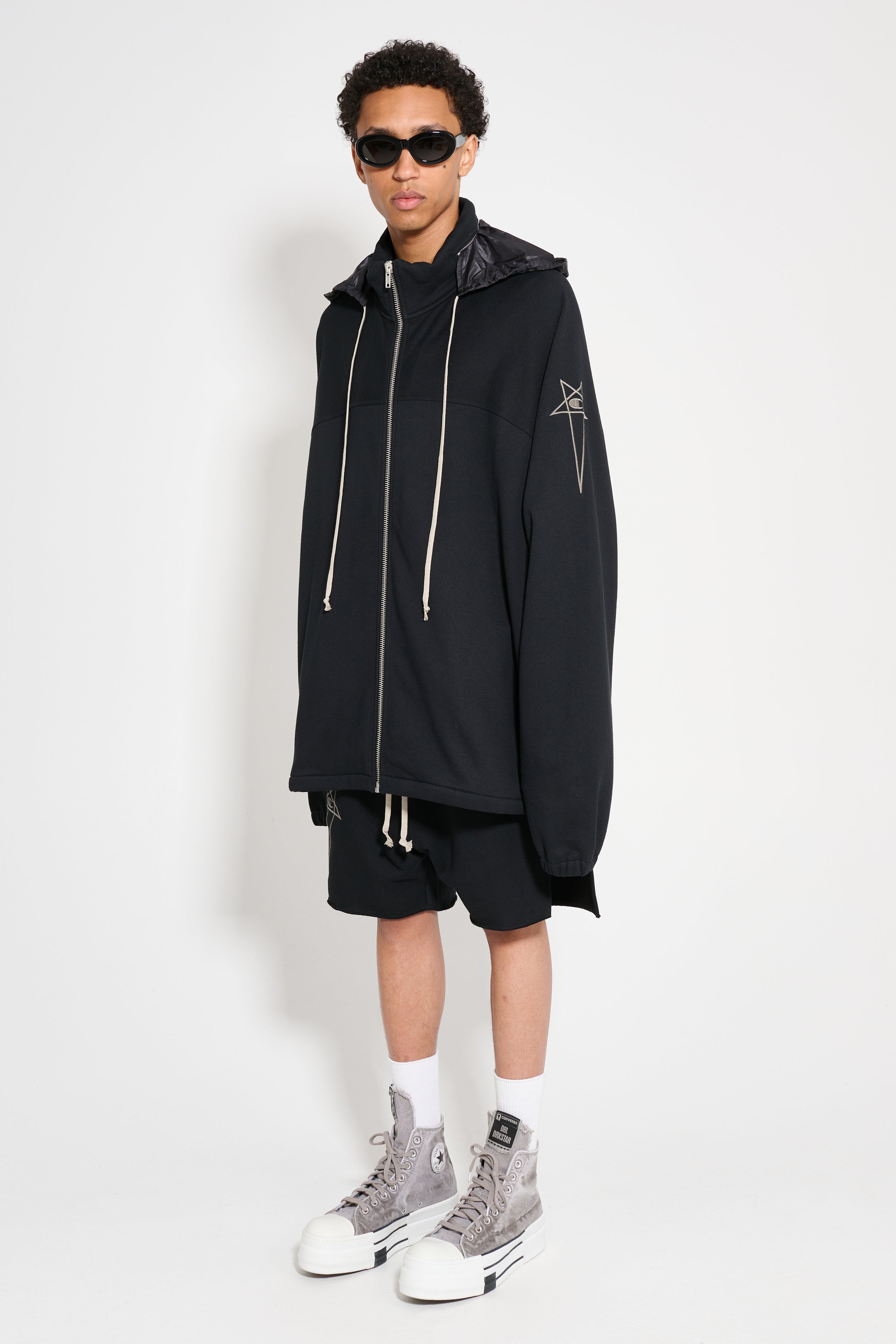 Rick Owens x Champion Jumbo Windbreaker Black