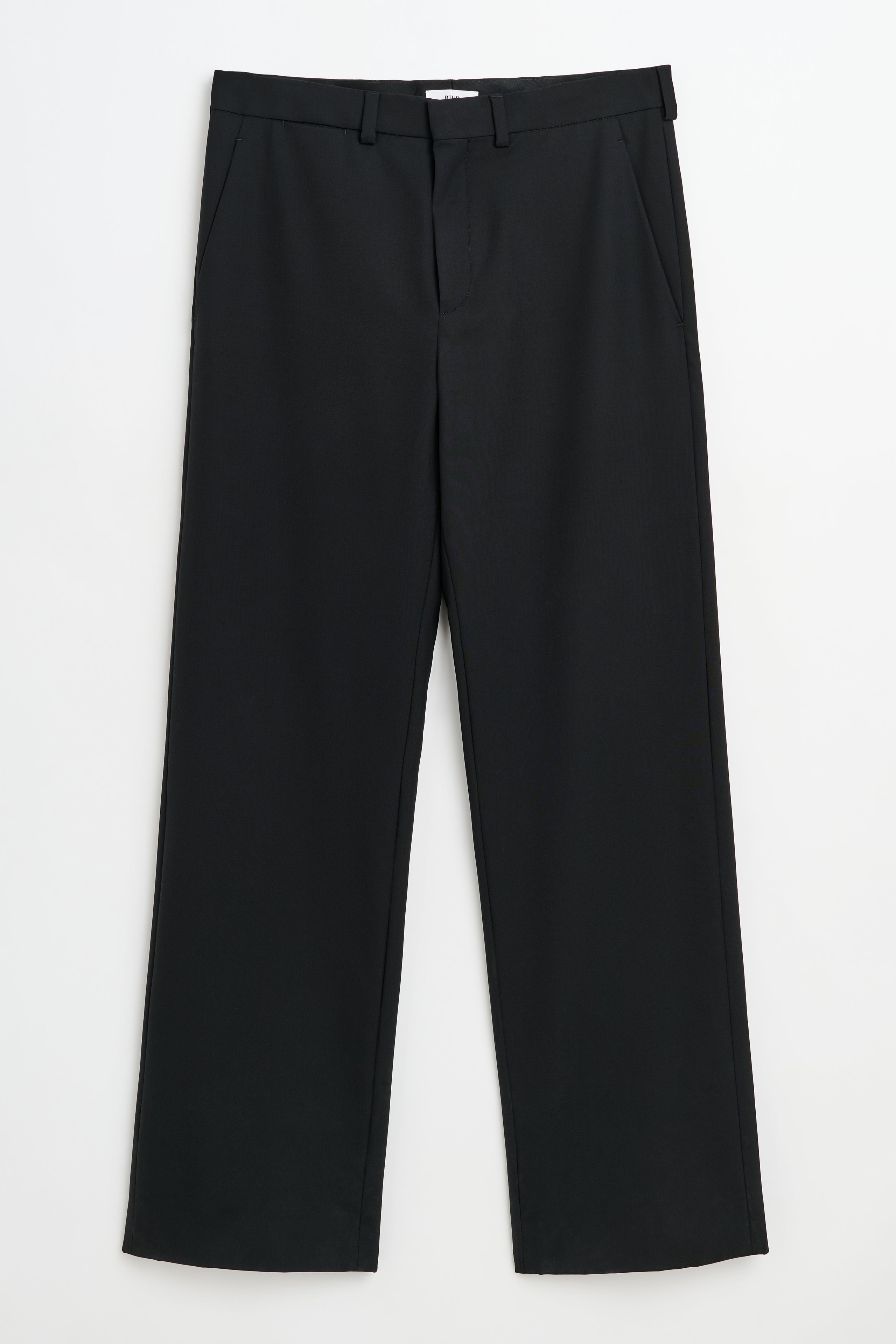 RIER Popeline Wool Trousers Black