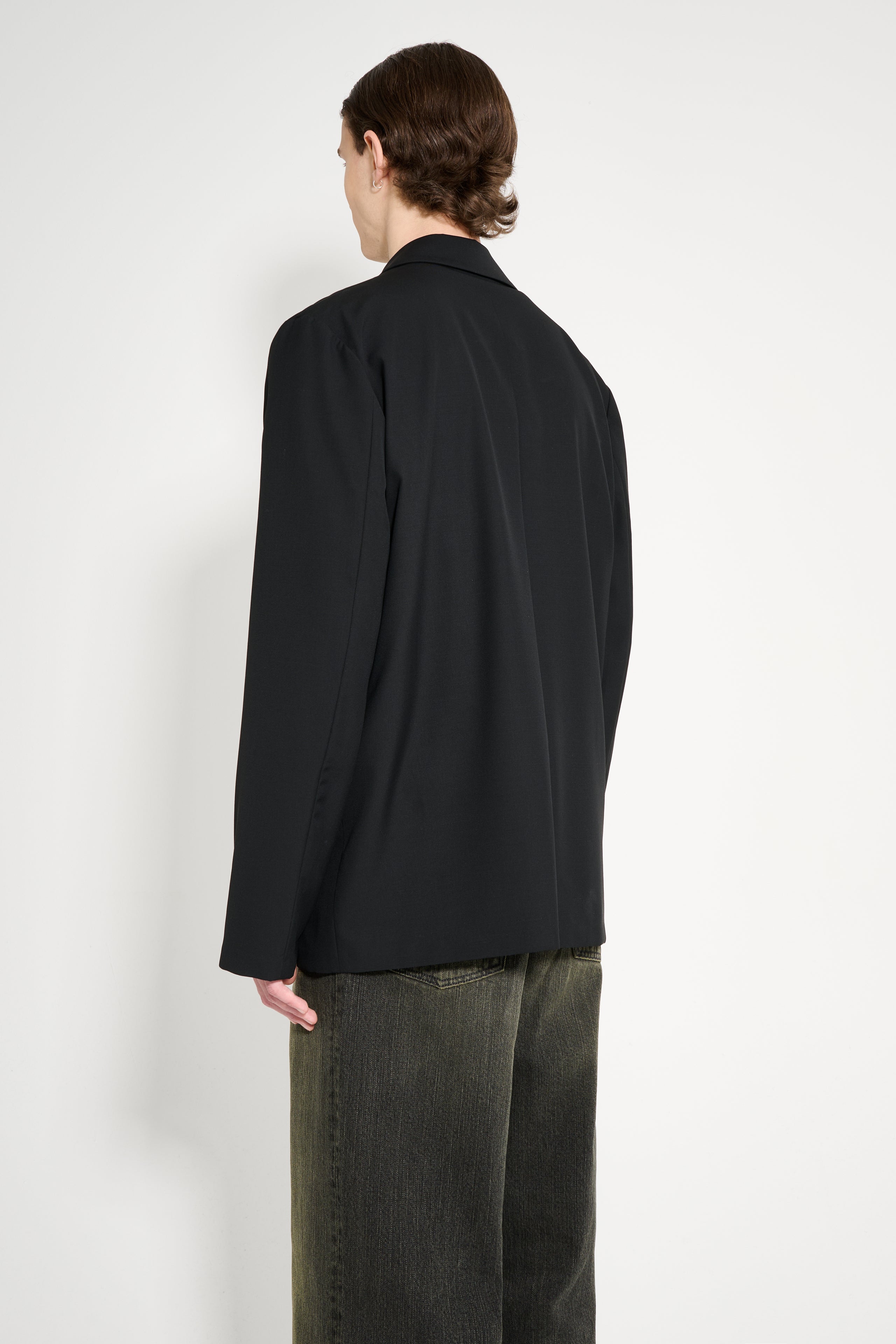 RIER Popeline Wool Jacket Black