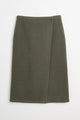 Rier Fleece Wrap Skirt Camoscio