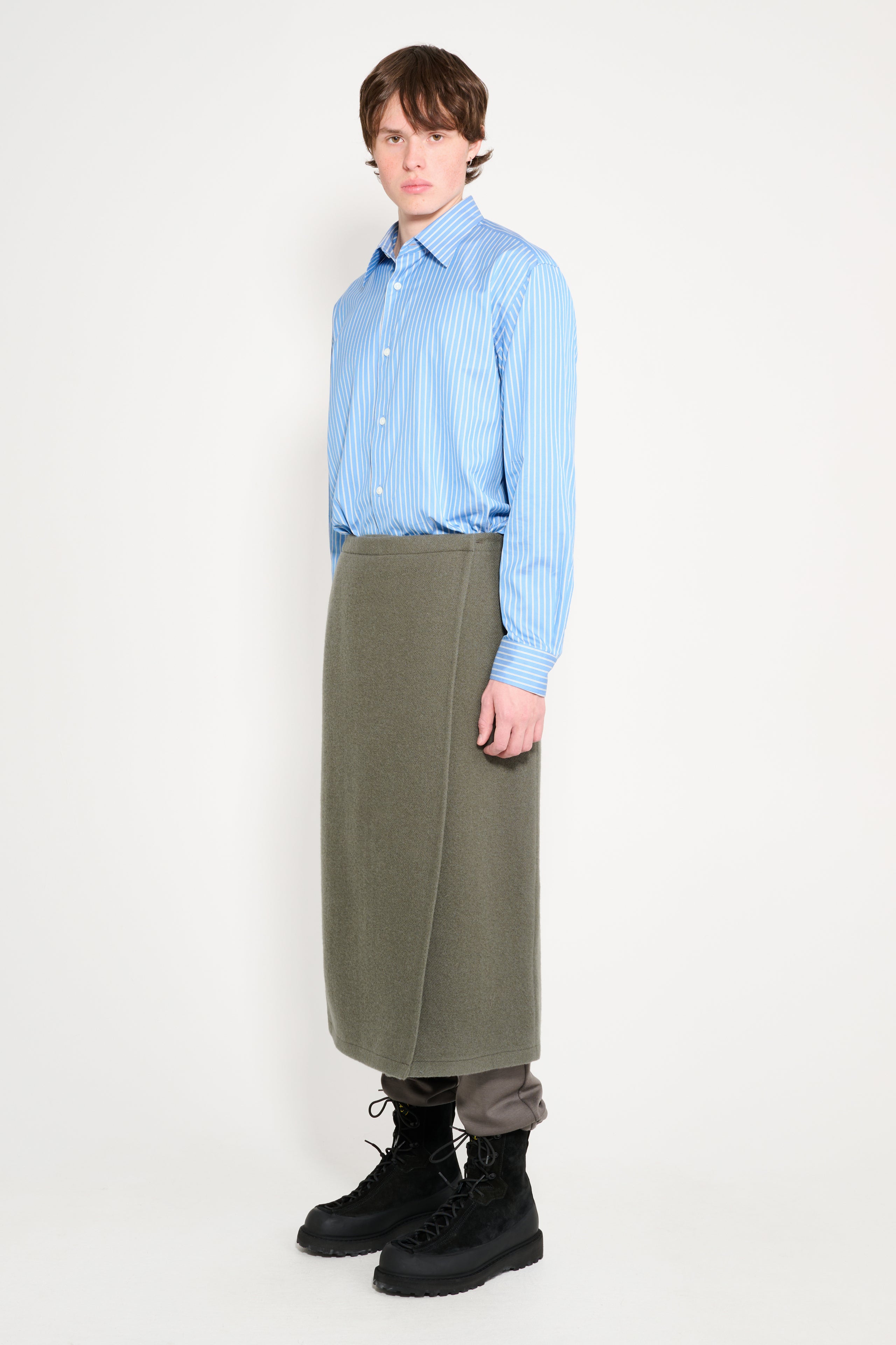 Rier Fleece Wrap Skirt Camoscio
