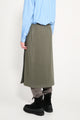 Rier Fleece Wrap Skirt Camoscio