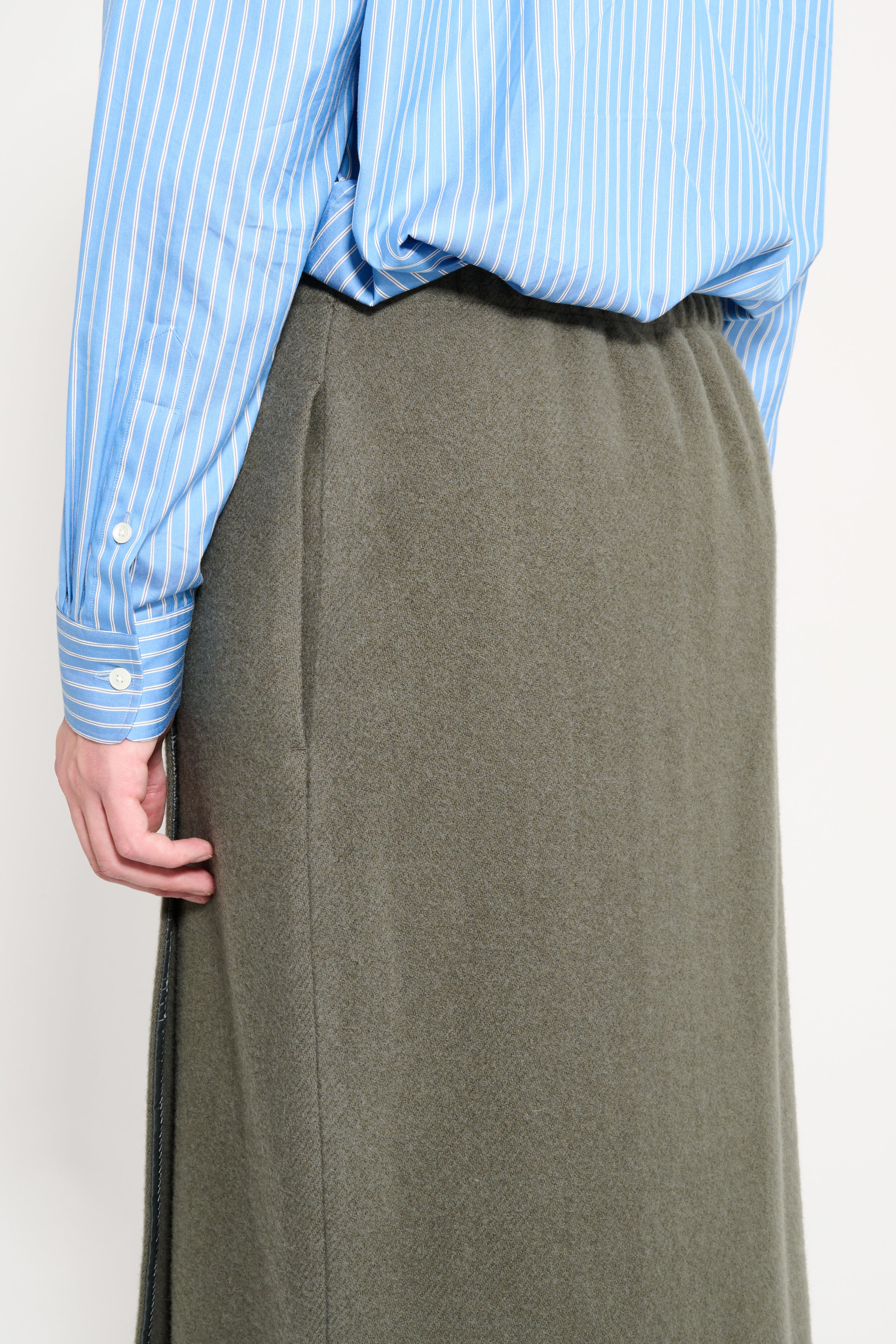 Rier Fleece Wrap Skirt Camoscio