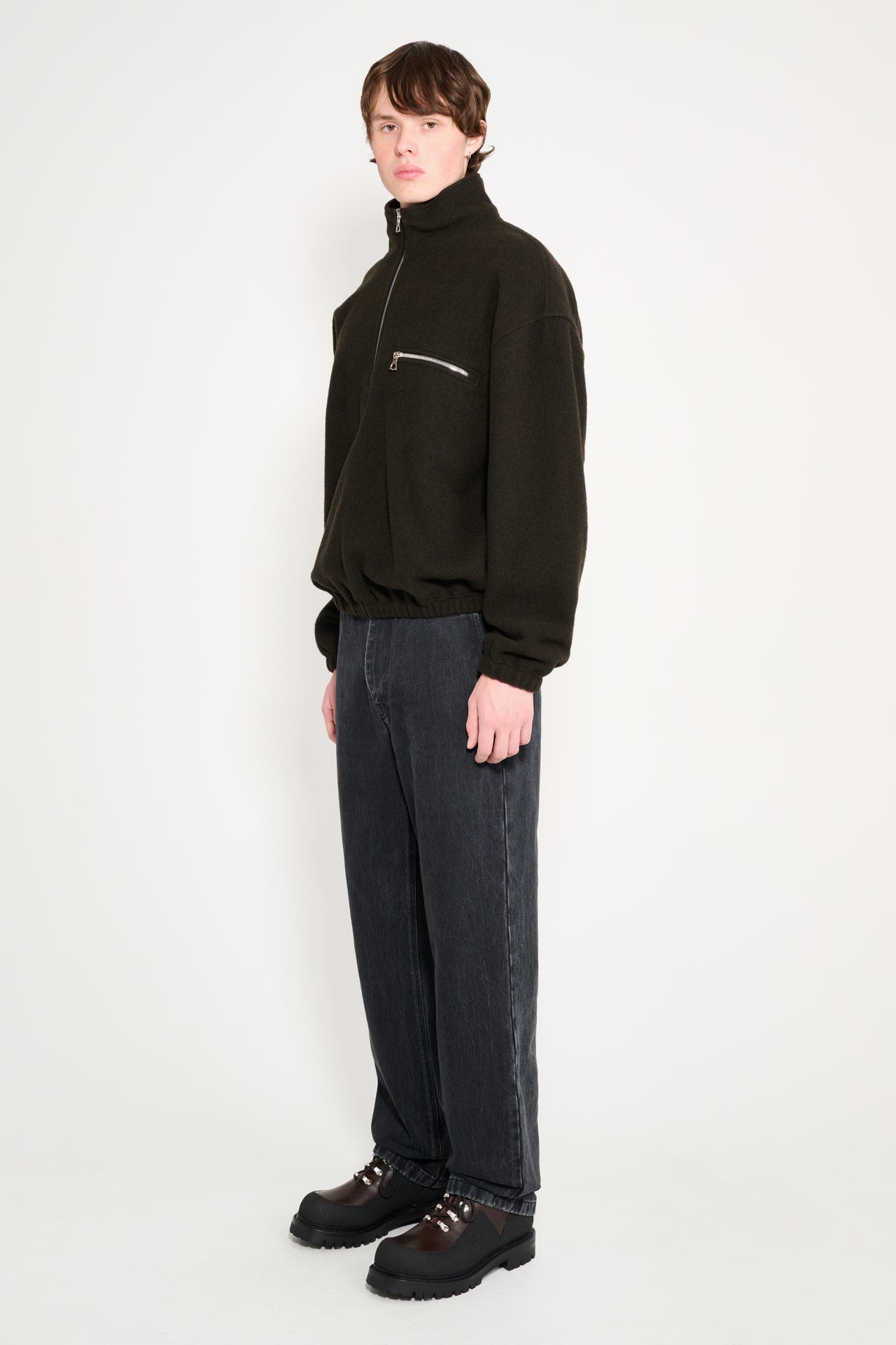 Rier Denim Trousers Anthracite