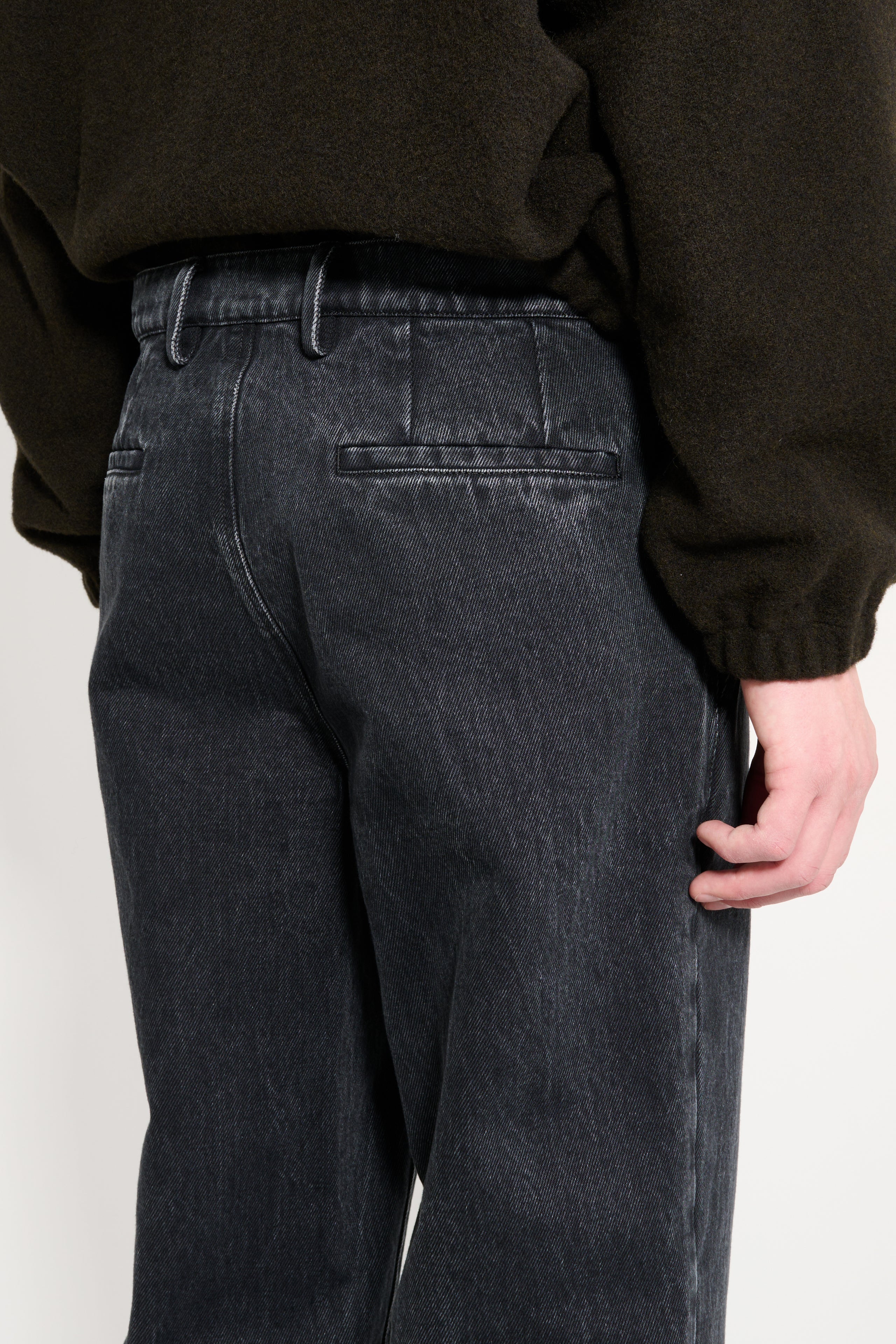 Rier Denim Trousers Anthracite