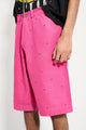 Sky High Farm Studded Work Shorts Pink