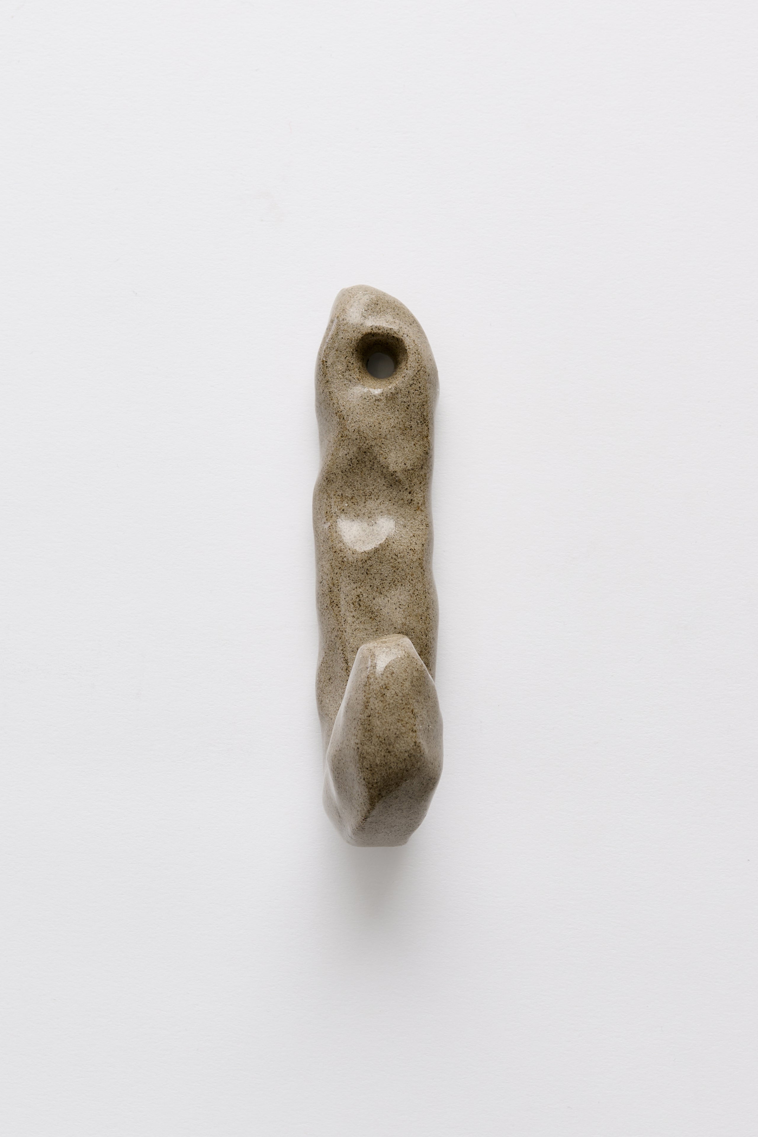 Johanna Lundberg Small Ceramic Hook Grey