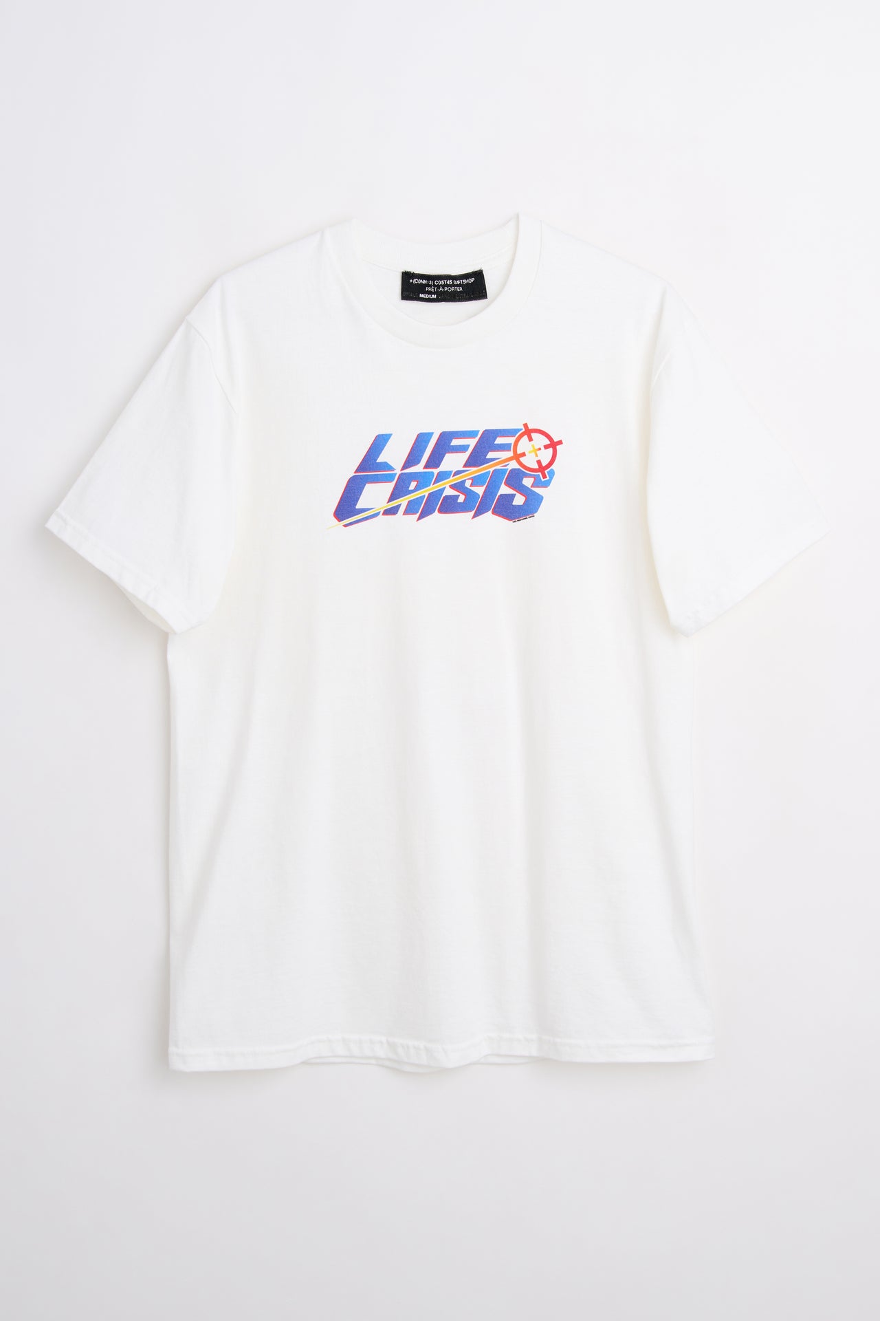 Connie Costas Life Crisis TRÈS BIEN Exclusive Tee White