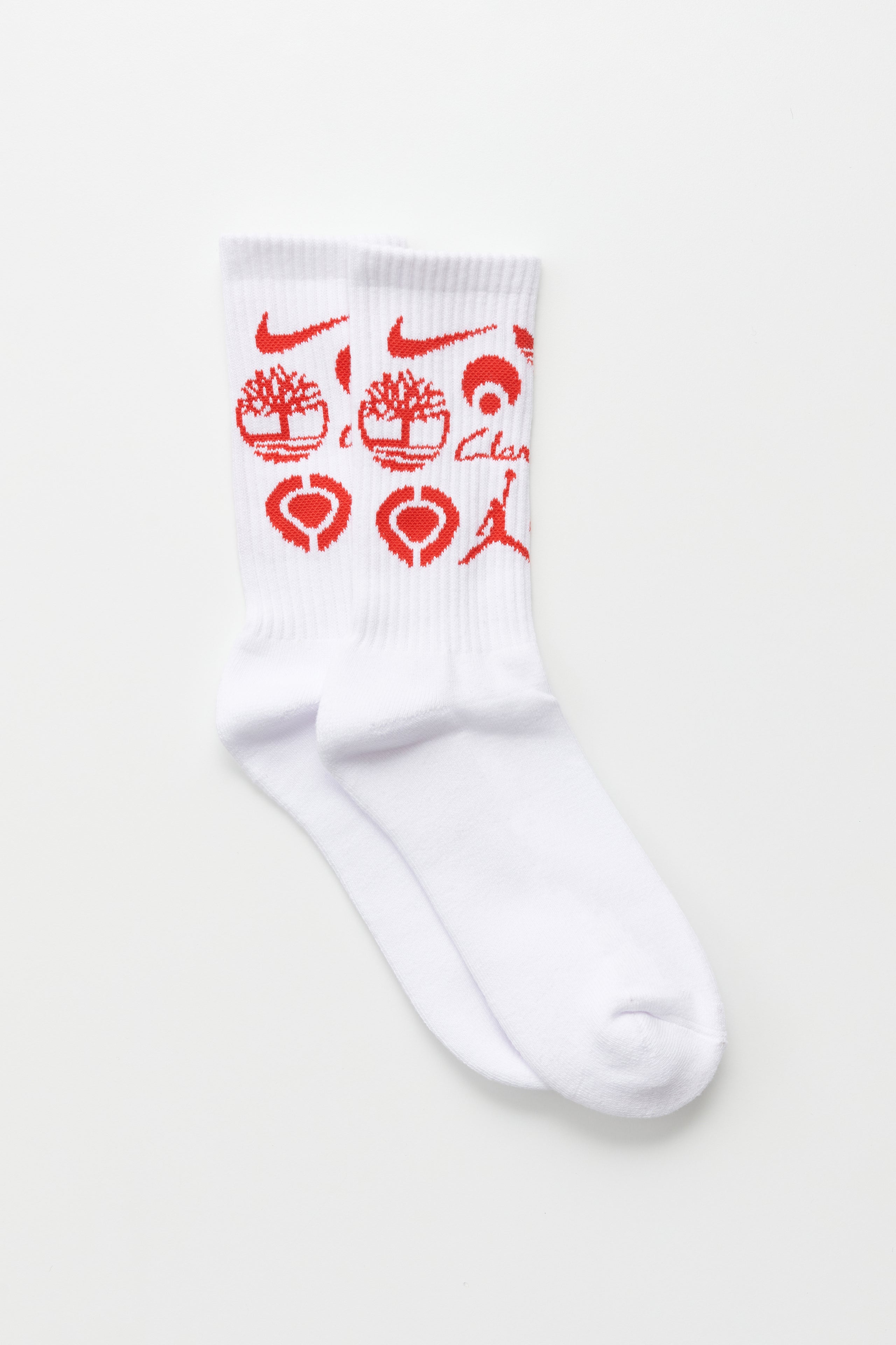 Classic Griptape Sponsor Socks White