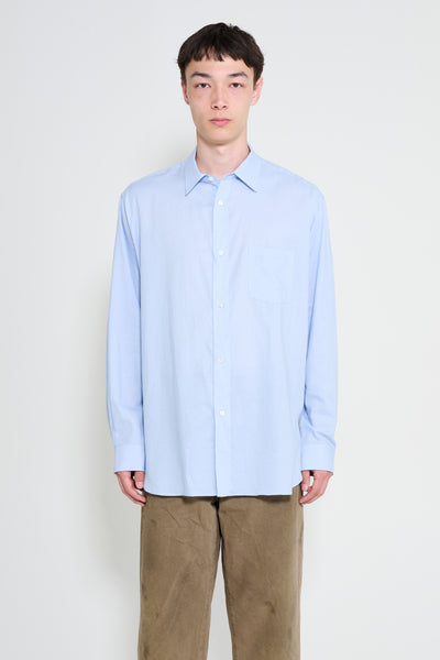 ssstein Cotton Silk Oversized Placket Shirt Sax – Très Bien