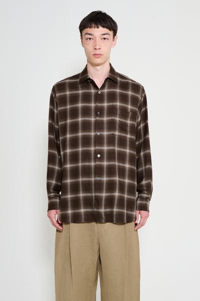ssstein LY/VIS Check Oversized LS Shirt Brown Ombre – Très Bien