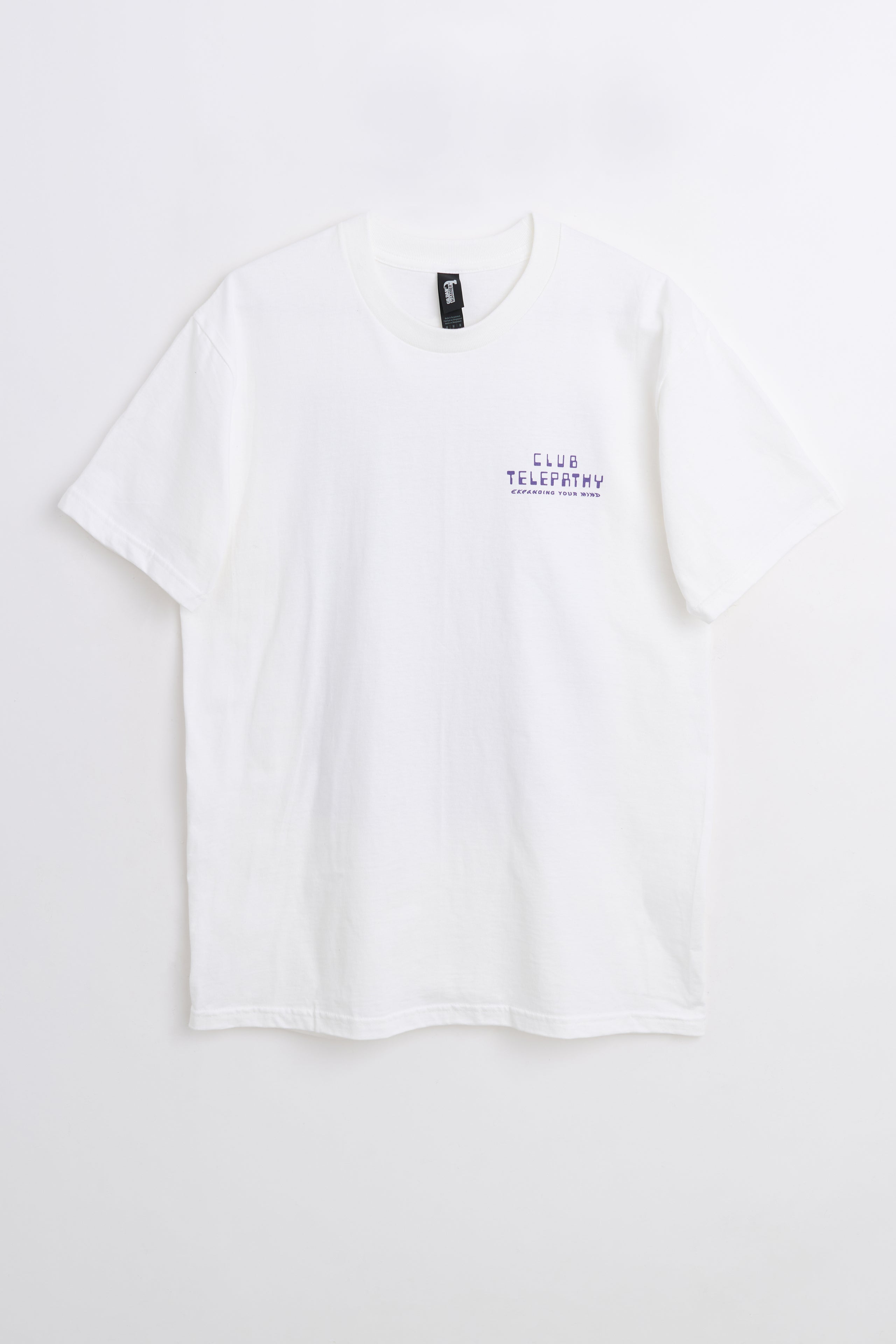 Club Telepathy Flyer T-shirt White