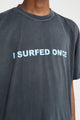 Stockholm Surfboard Club Glitter Printed T-Shirt Black