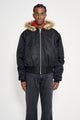 Stockholm Surfboard Club Hooded Bomber Black