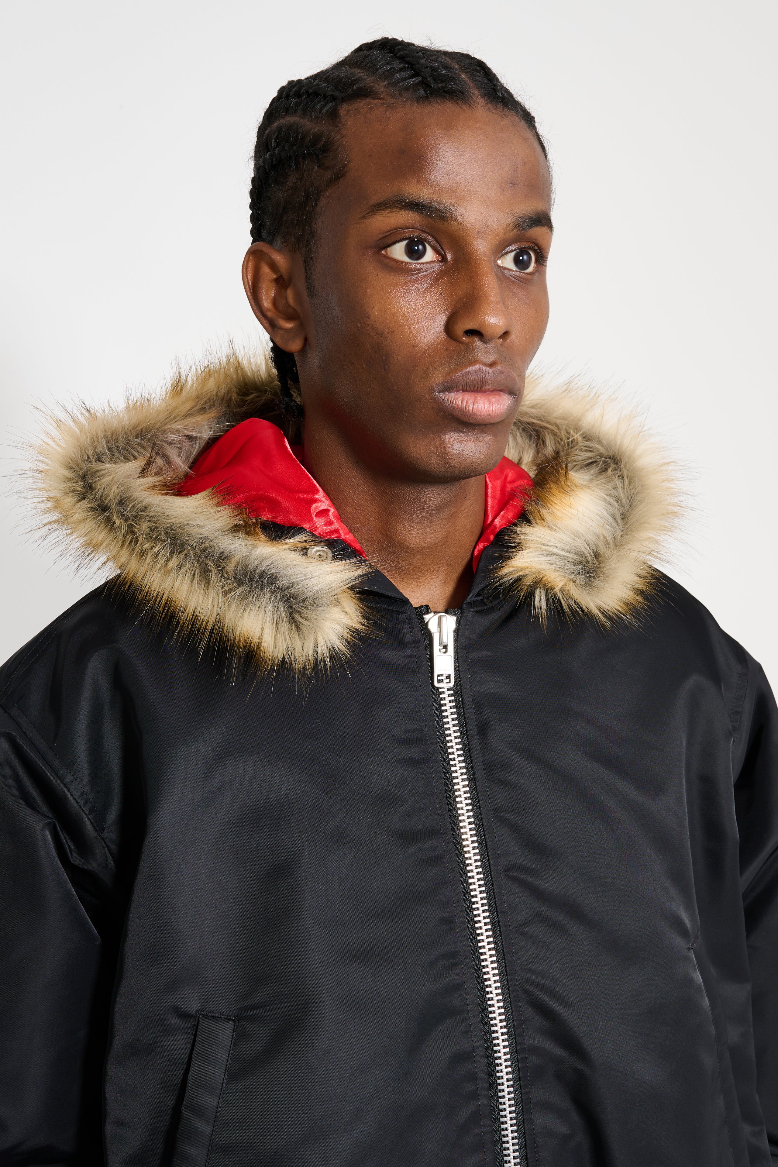Stockholm Surfboard Club Hooded Bomber Black