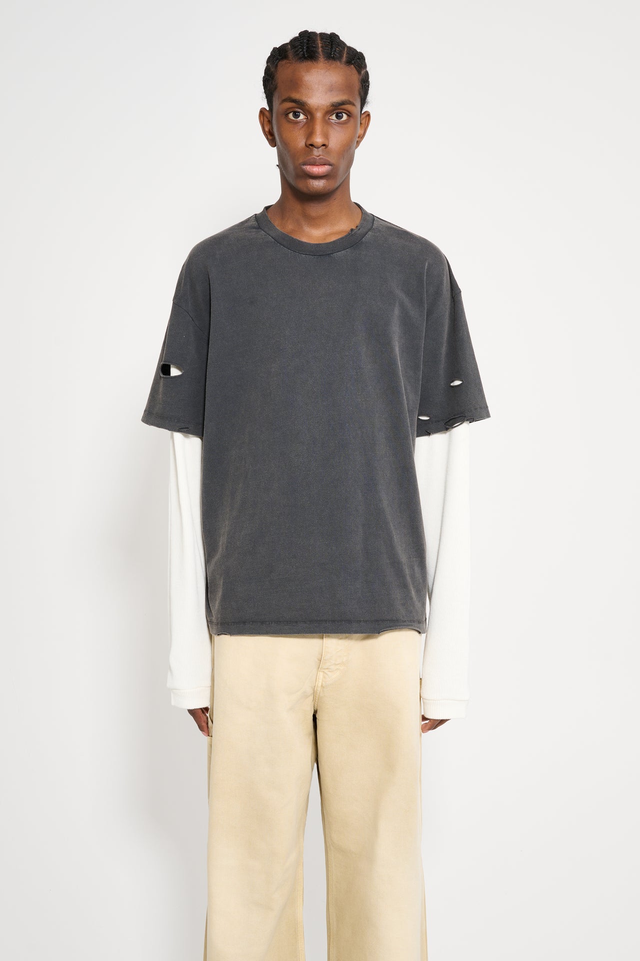 Stockholm Surfboard Club Back Logo Layered T-shirt Black