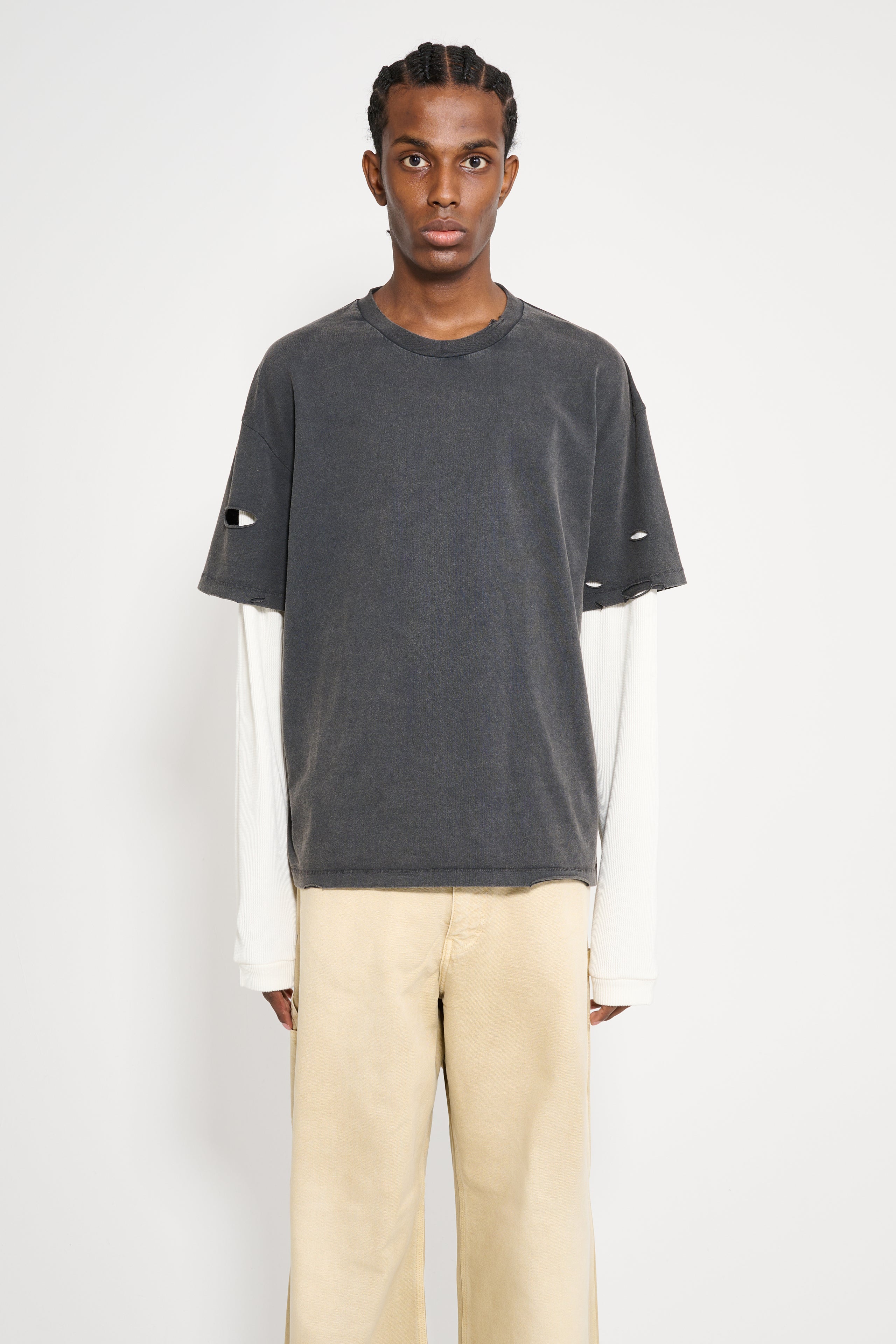 Stockholm Surfboard Club Back Logo Layered T-shirt Black