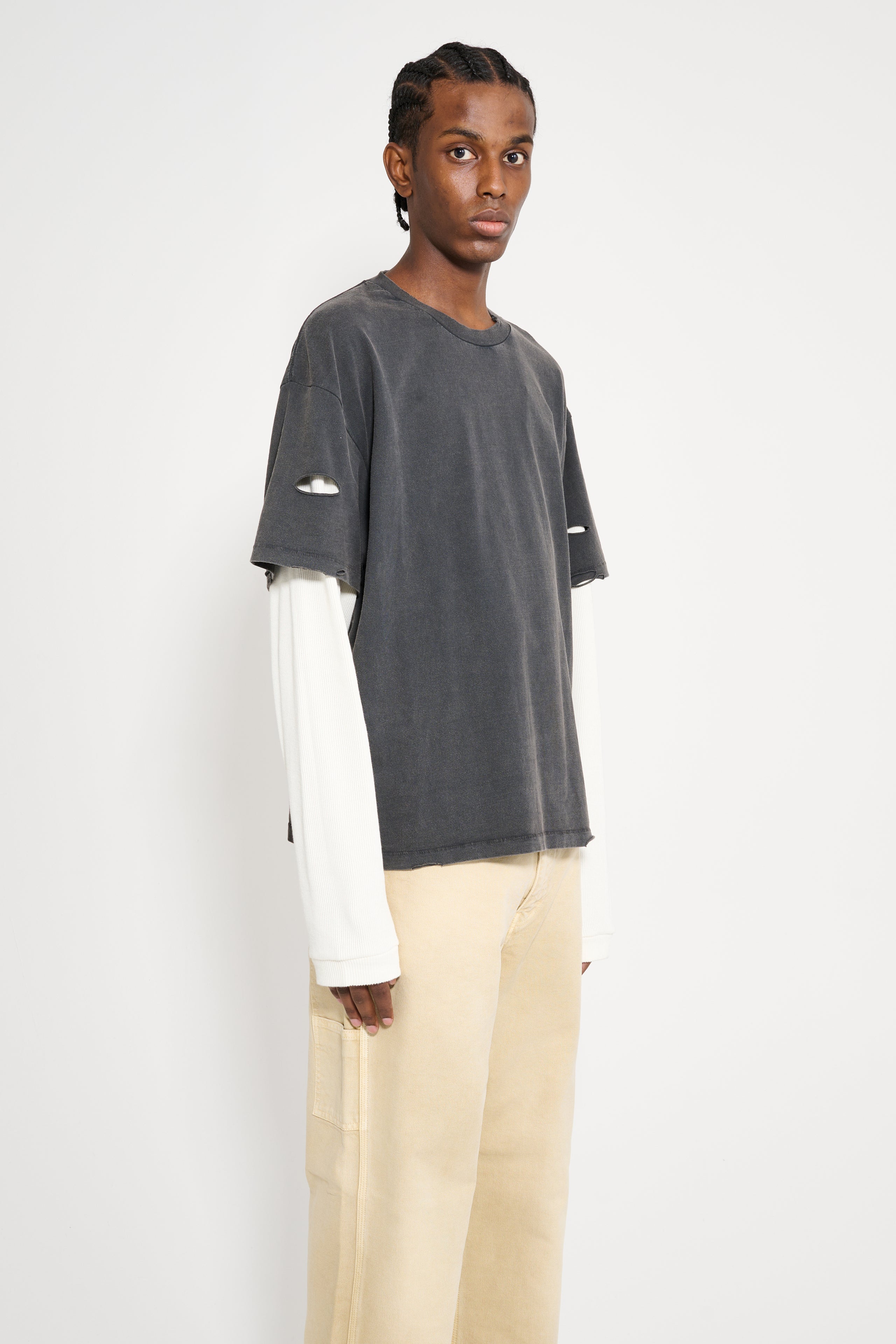Stockholm Surfboard Club Back Logo Layered T-shirt Black