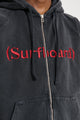 Stockholm Surfboard Club Logo Zip Hoodie Black
