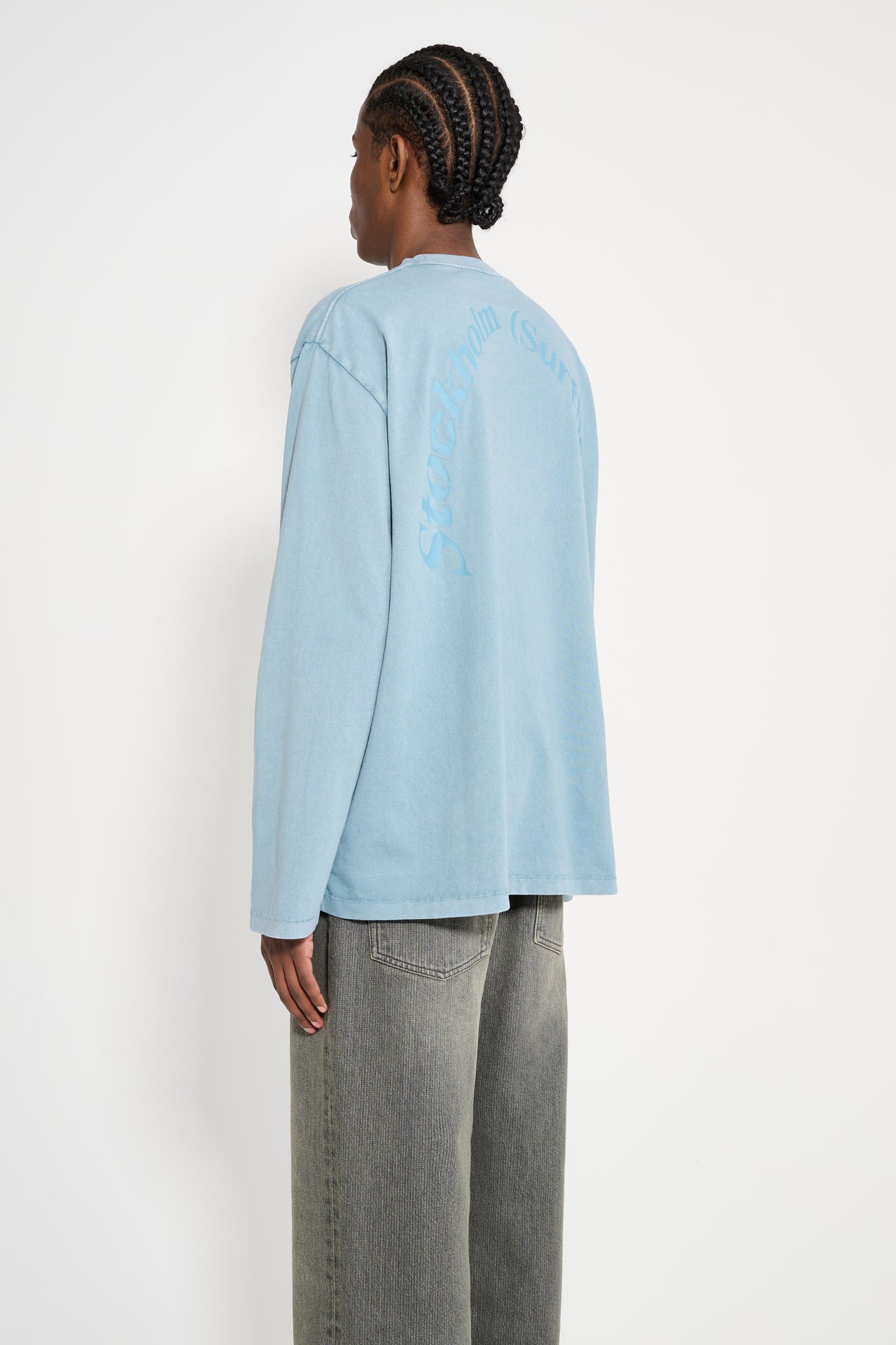 Stockholm Surfboard Back Logo Longsleeve Tokyo Blue