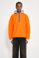 Stockholm Surfboard Wool Pile Hoodie Orange