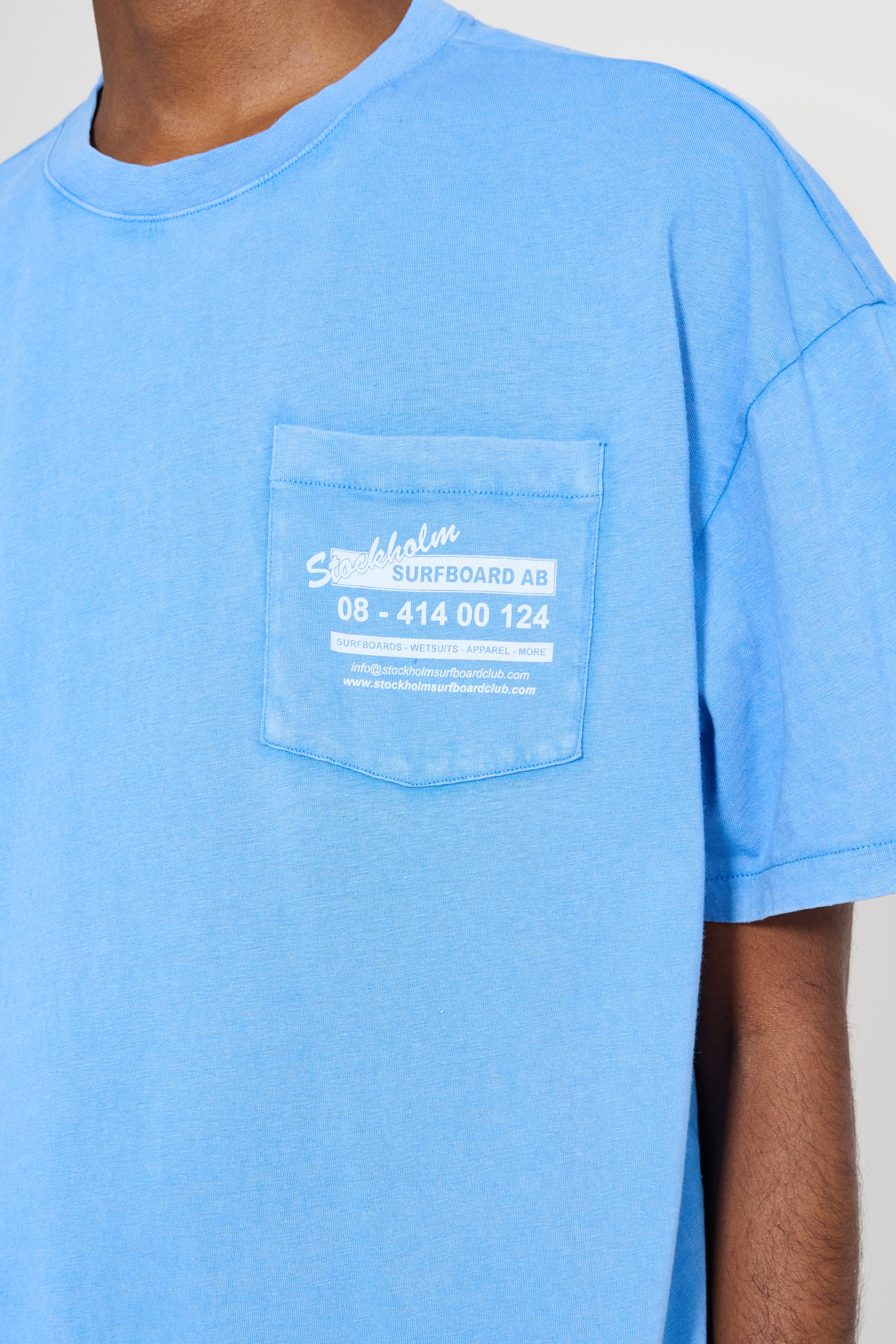 Stockholm Surfboard Club Printed Pocket T-Shirt Work Ocean