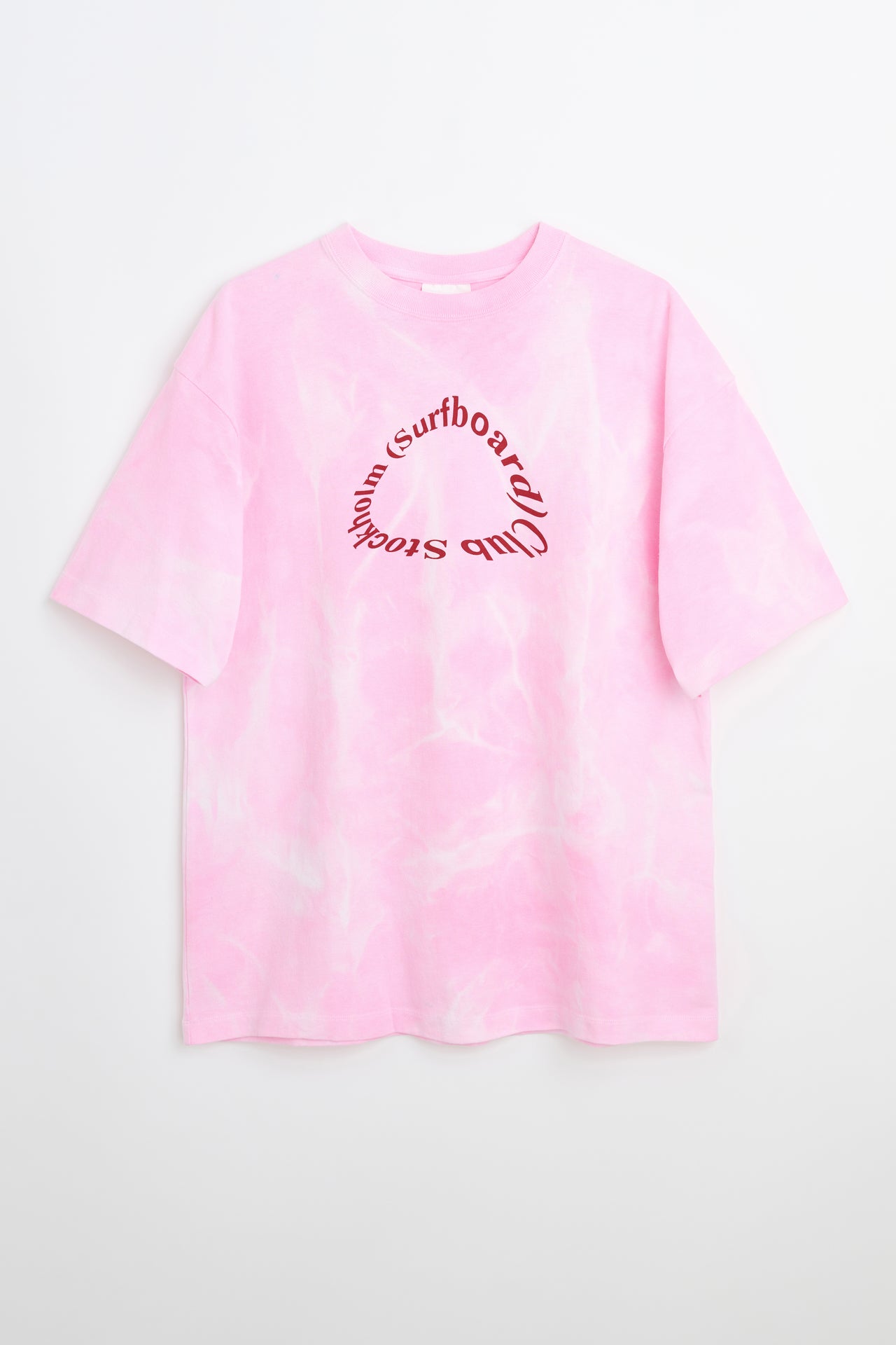 Stockholm Surfboard Club For TRÈS BIEN Dyed T-shirt Pink