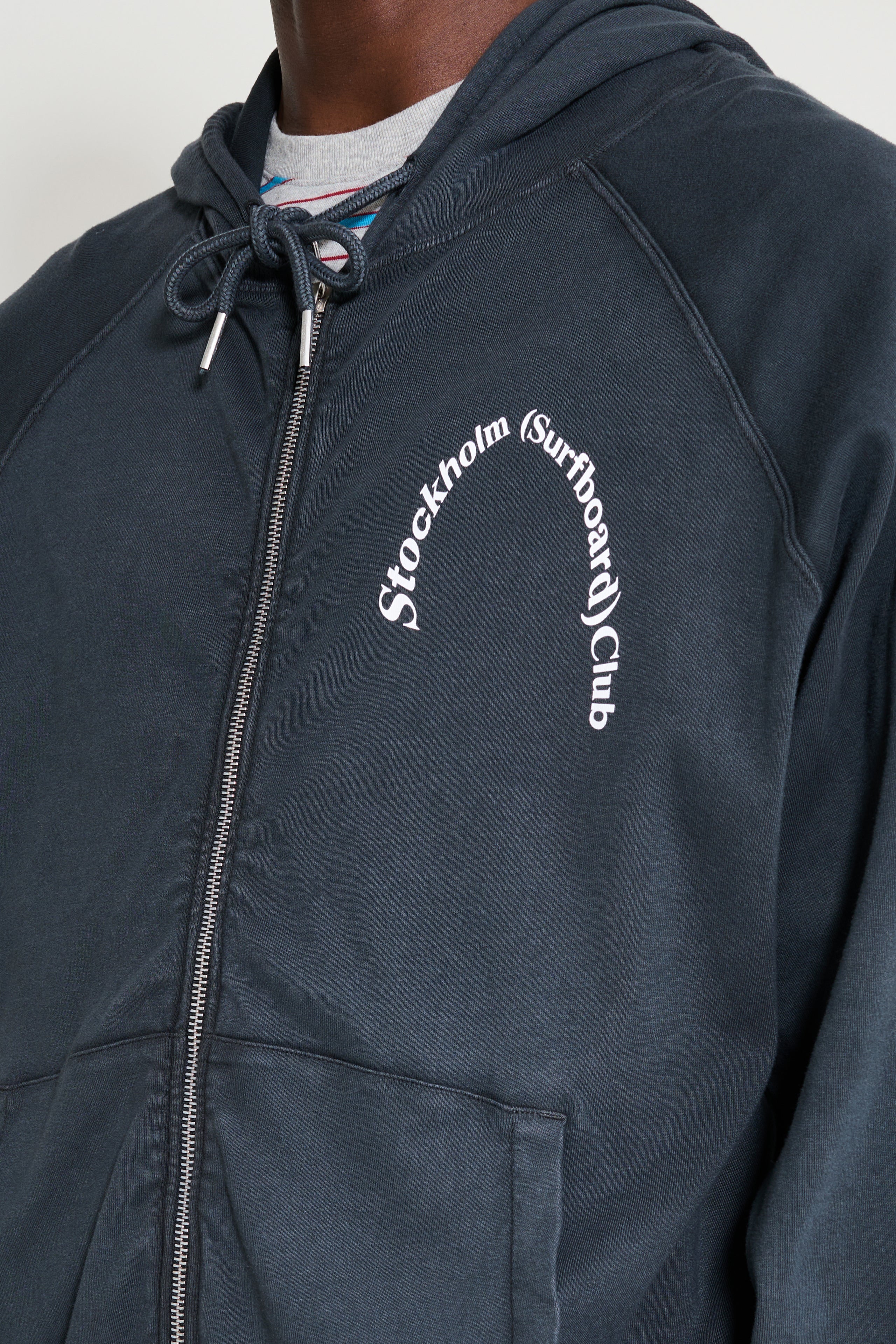 Stockholm Surfboard Club Petite Hoodie Black / Grey