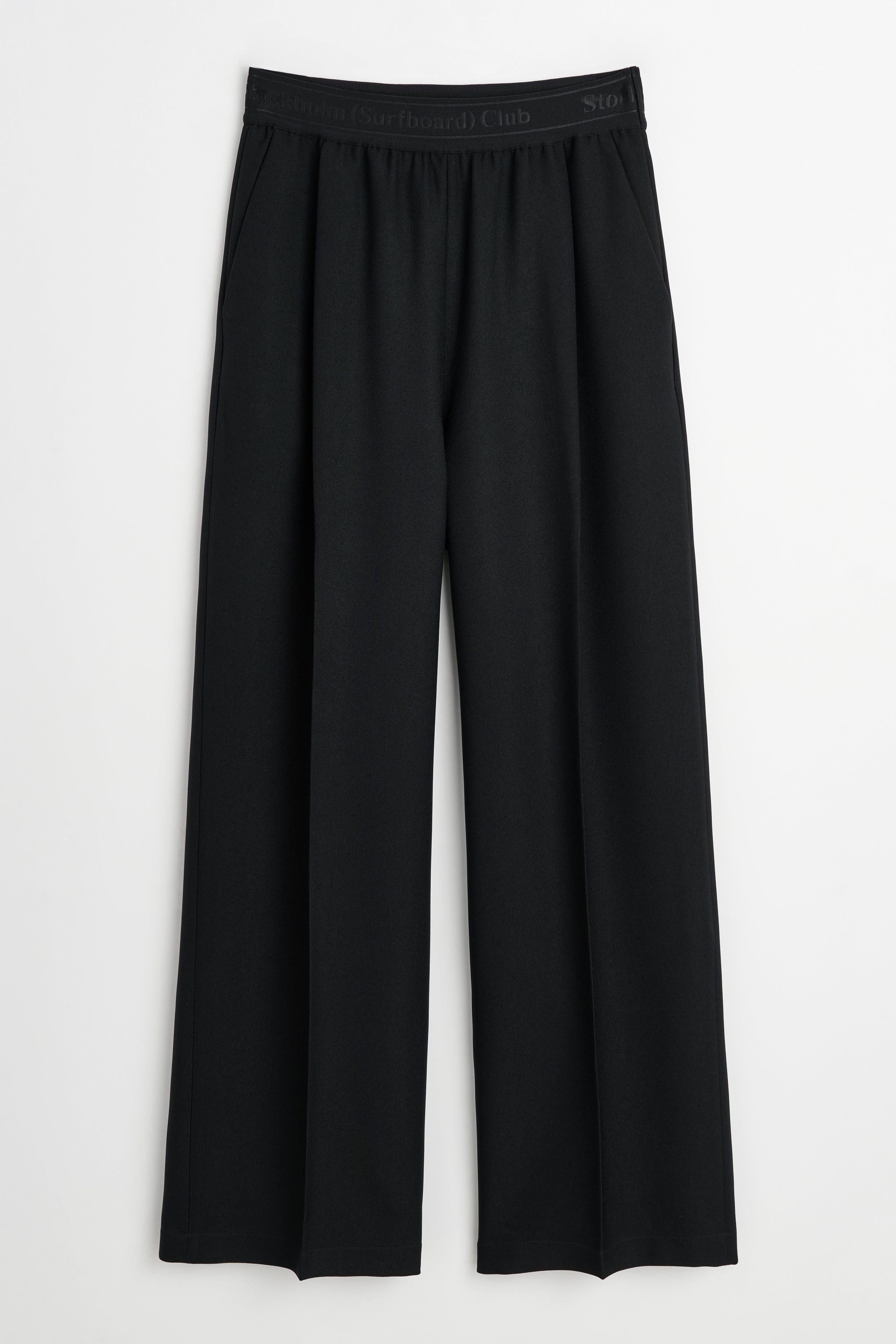 Stockholm Surfboard Club Elaine Relaxed Fit Trousers Black