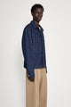 Stone Island Denim Research Buttoned Chore Jacket Indigo