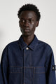Stone Island Denim Research Buttoned Chore Jacket Indigo