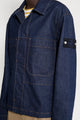 Stone Island Denim Research Buttoned Chore Jacket Indigo