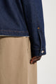 Stone Island Denim Research Buttoned Chore Jacket Indigo