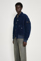 Stone Island Denim Research Corduroy Bomber Jacket Indigo