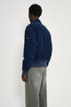 Stone Island Denim Research Corduroy Bomber Jacket Indigo