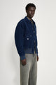 Stone Island Denim Research Corduroy Bomber Jacket Indigo