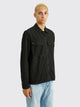 Stone Island GD Cotton Zip Overshirt Black